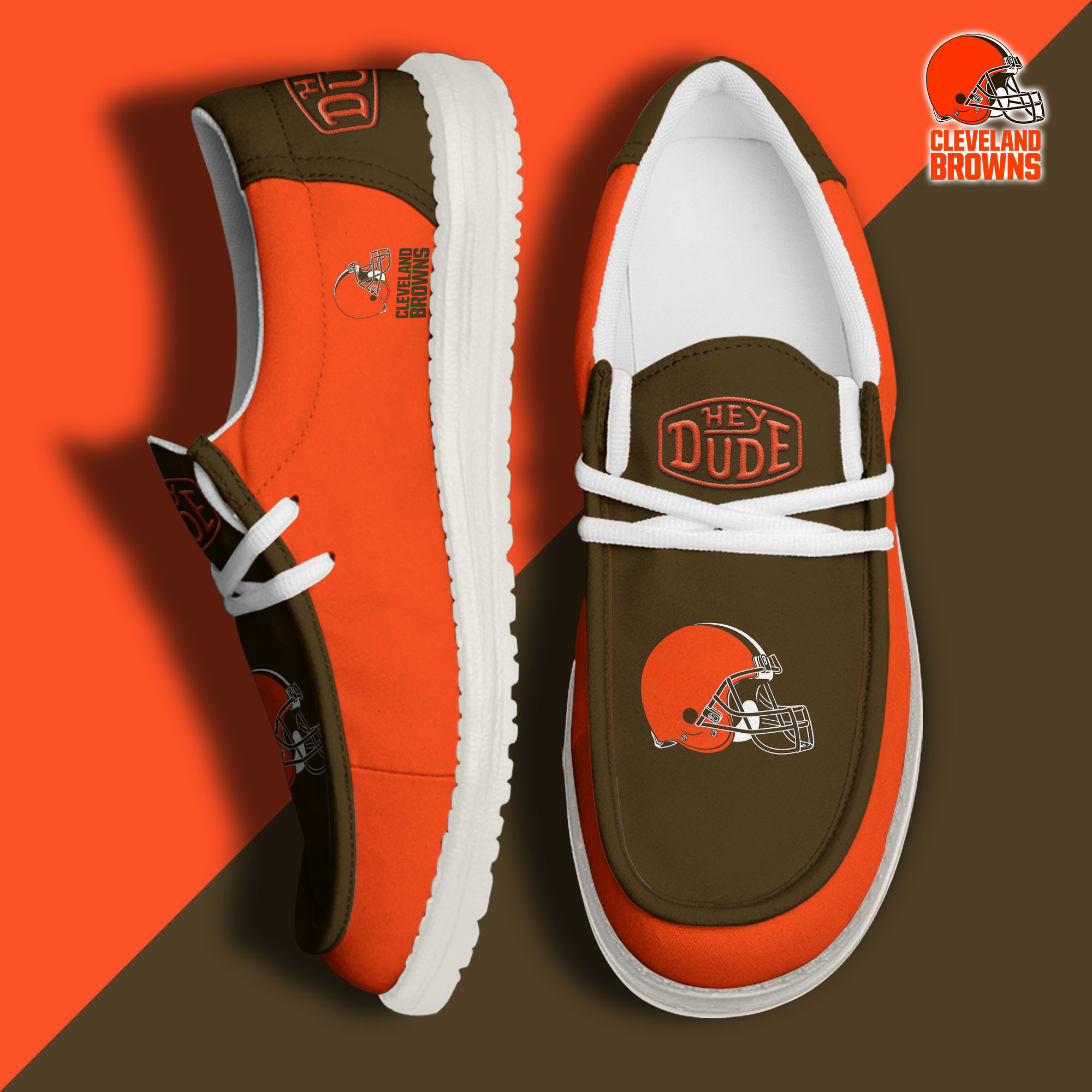 footwearelitecleveland browns custom name hey dude shoes kargm