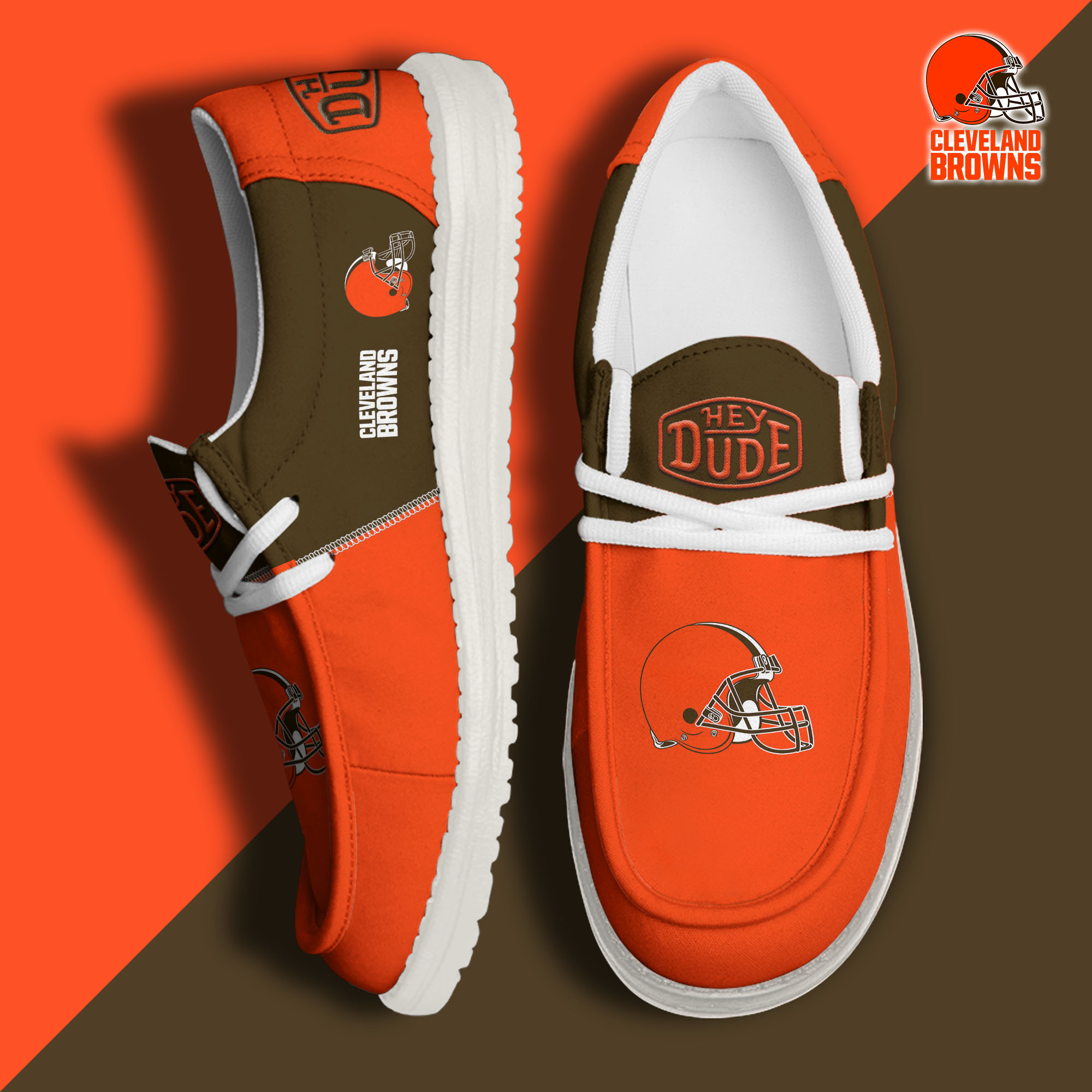 footwearelitecleveland browns custom name hey dude shoes kasjo