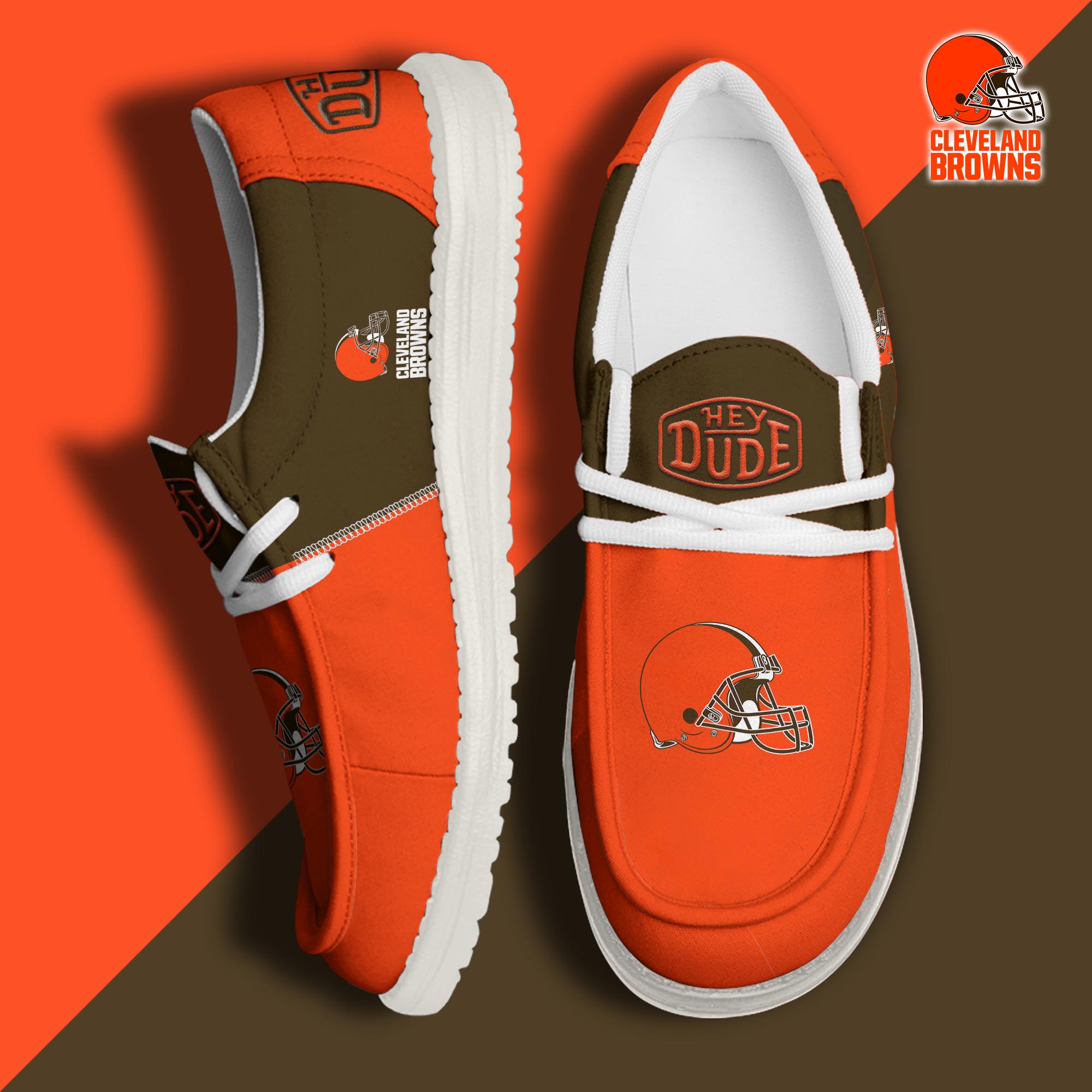 footwearelitecleveland browns custom name hey dude shoes ublzu