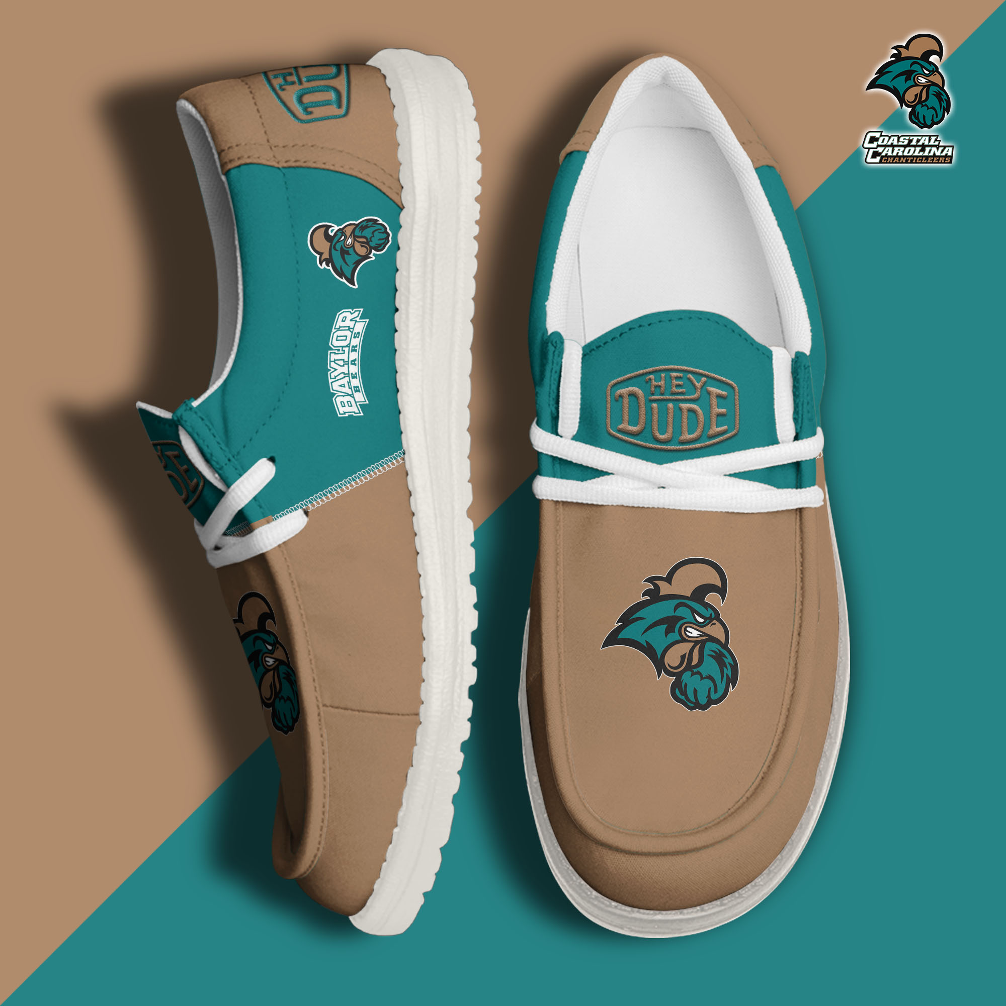 footwearelitecoastal carolina chanticleers custom name hey dude shoes b9mrt