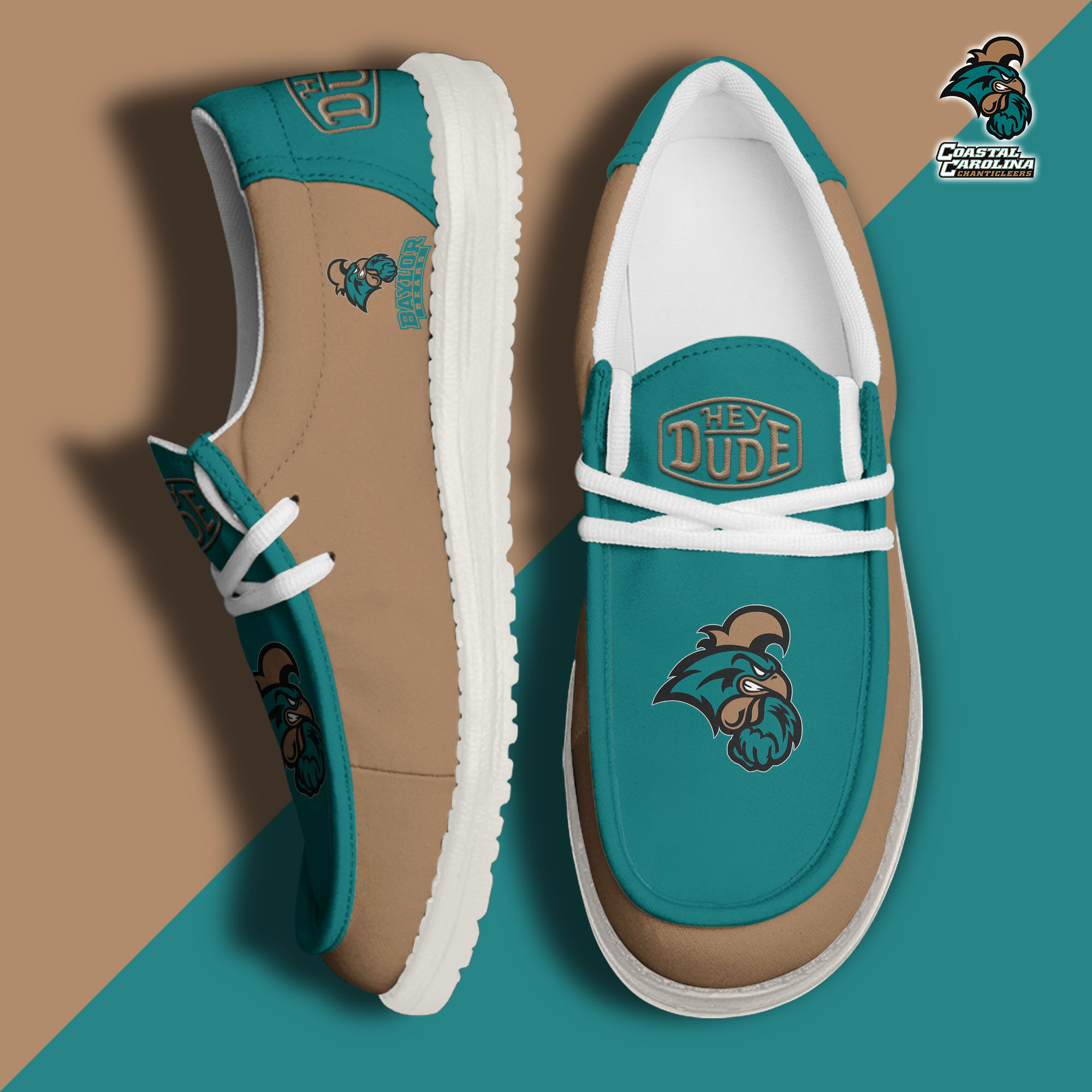 footwearelitecoastal carolina chanticleers custom name hey dude shoes wfjtu