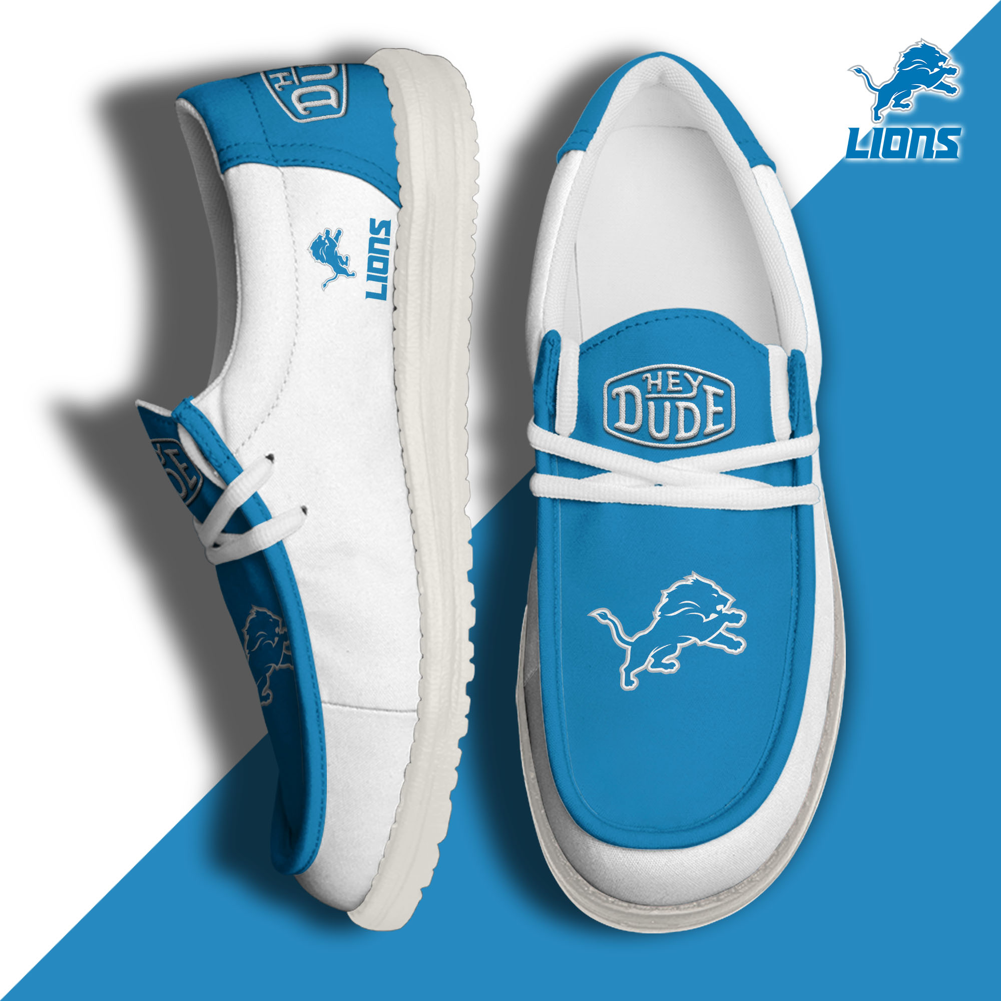 footwearelitedetroit lions custom name hey dude shoes ko7zs