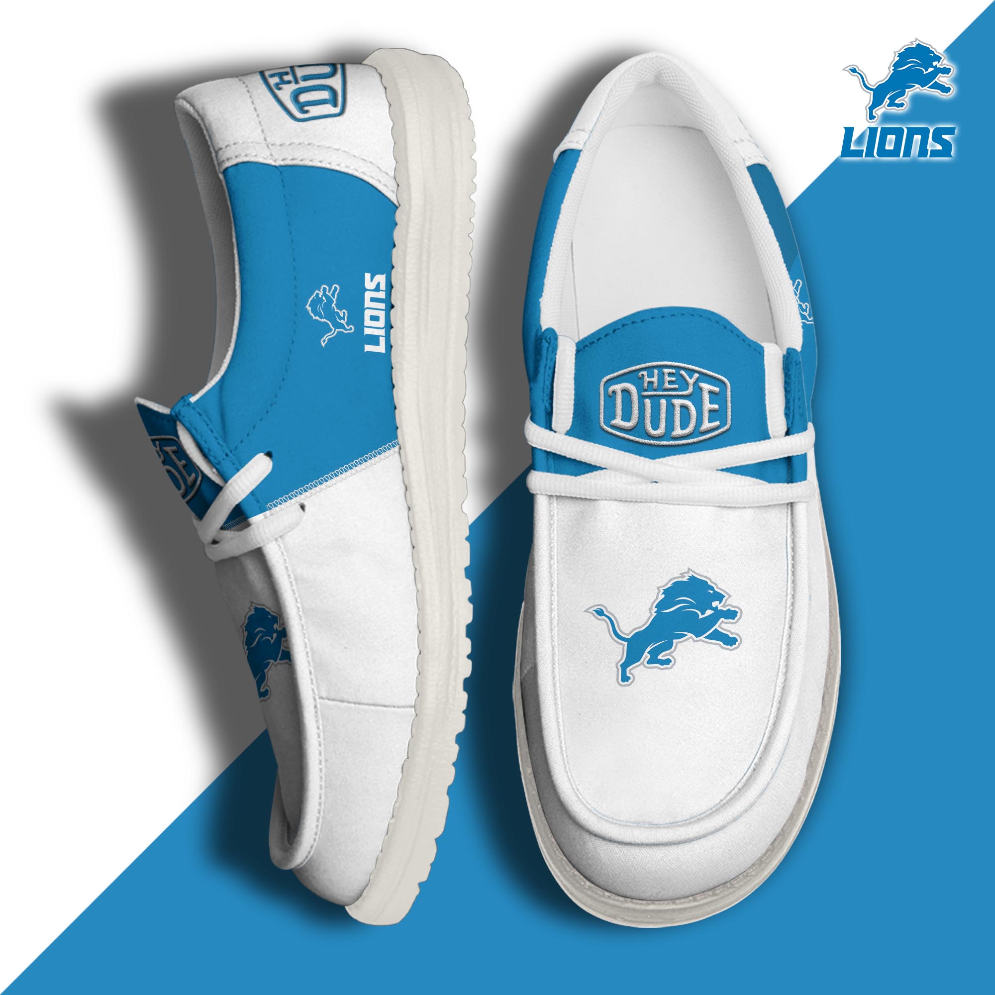 footwearelitedetroit lions custom name hey dude shoes xbnli