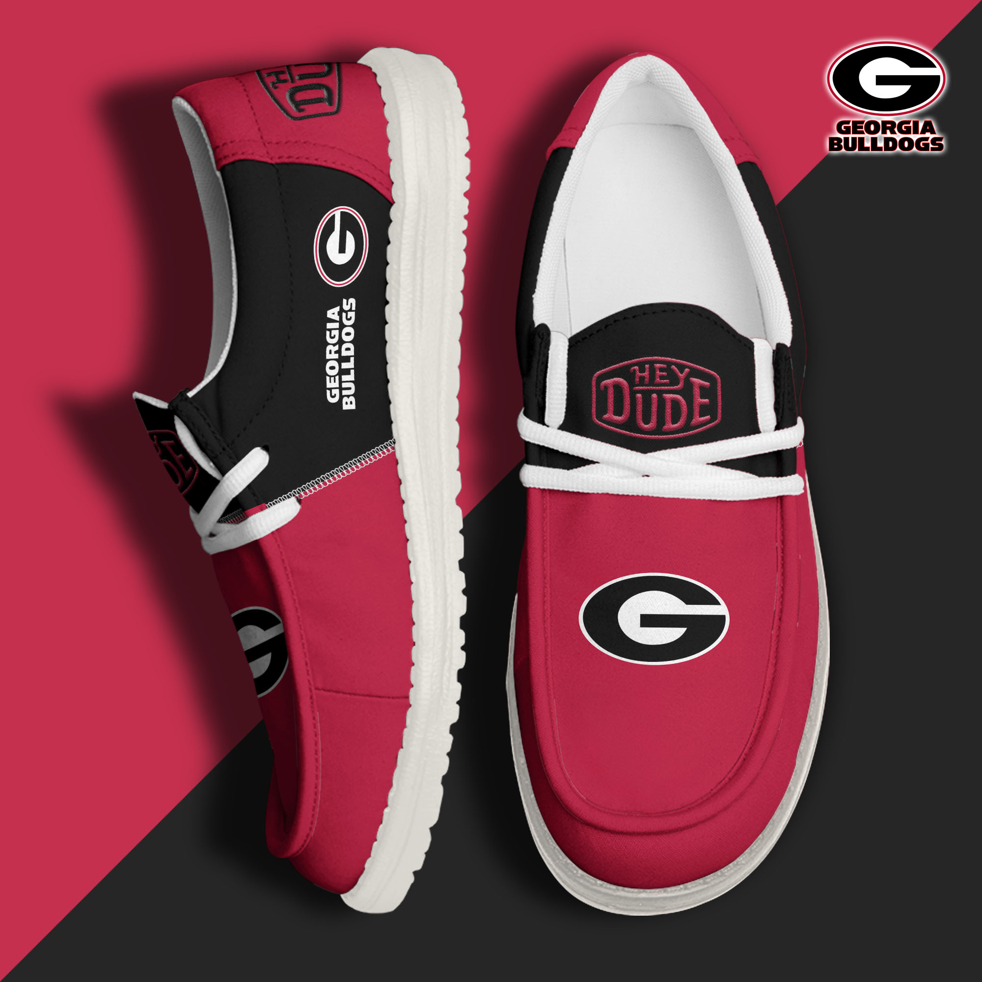 footwearelitegeorgia bulldogs custom name hey dude shoes nhisz