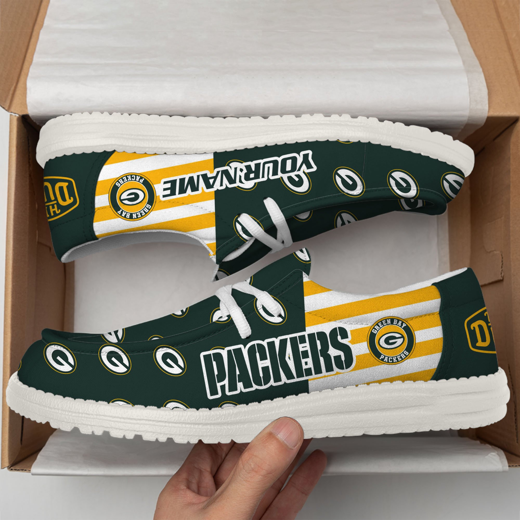 footwearelitegreen bay packers custom name hey dude shoes 1upnt