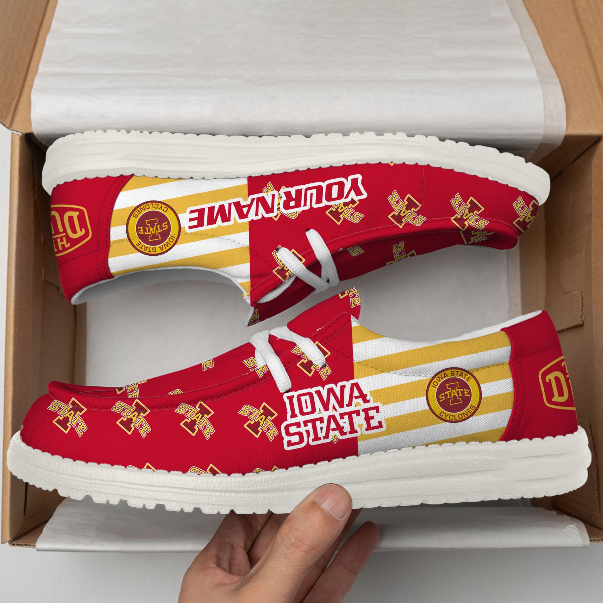 footweareliteiowa state cyclones custom name hey dude shoes inmu4