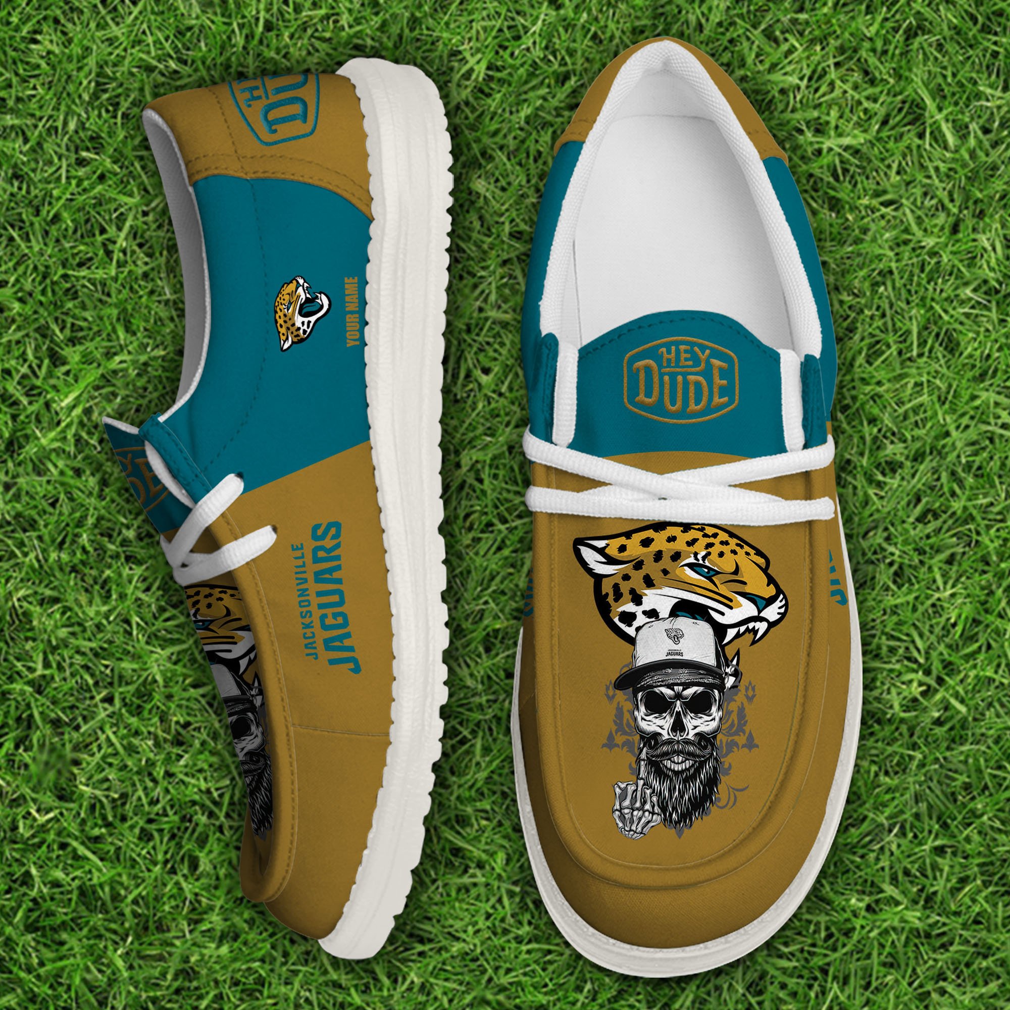 footwearelitejacksonville jaguars custom name hey dude shoes bujtn