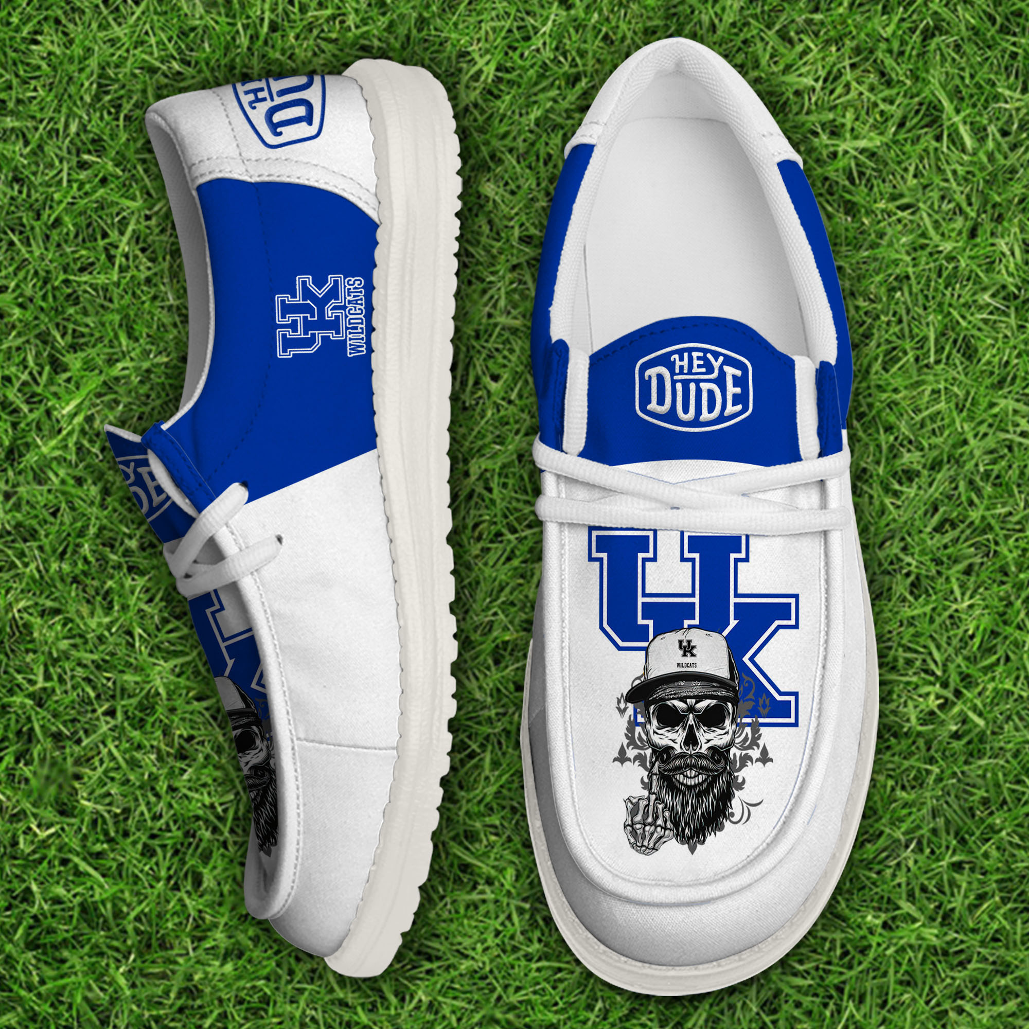 footwearelitekentucky wildcats custom name hey dude shoes flegc