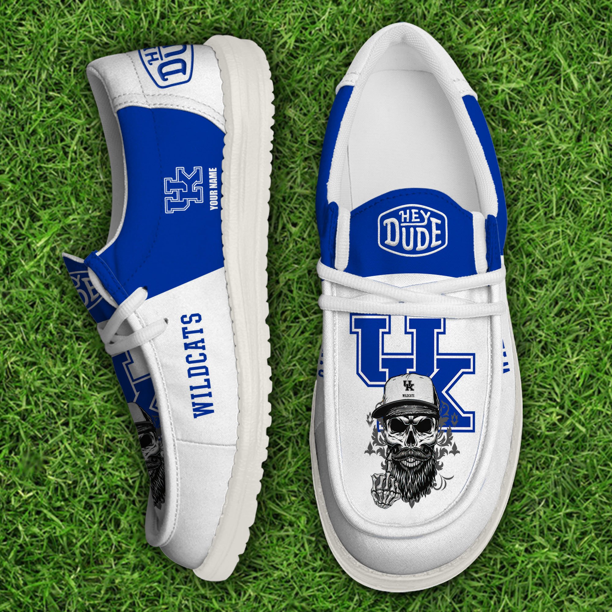 footwearelitekentucky wildcats custom name hey dude shoes h1mre