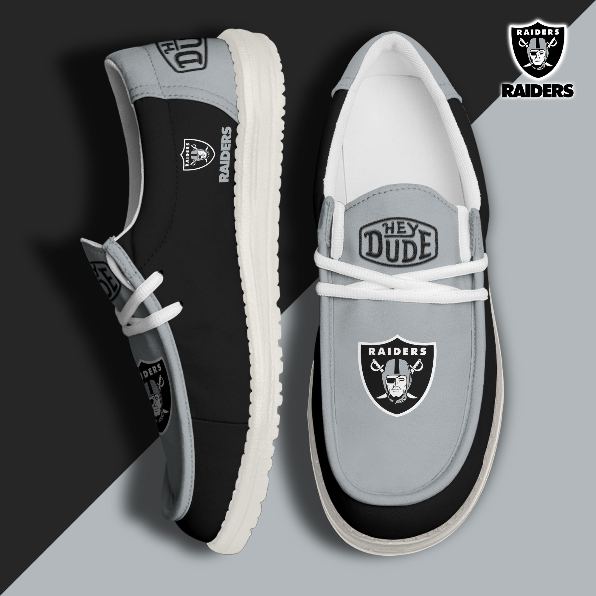 footwearelitelas vegas raiders custom name hey dude shoes 5irob