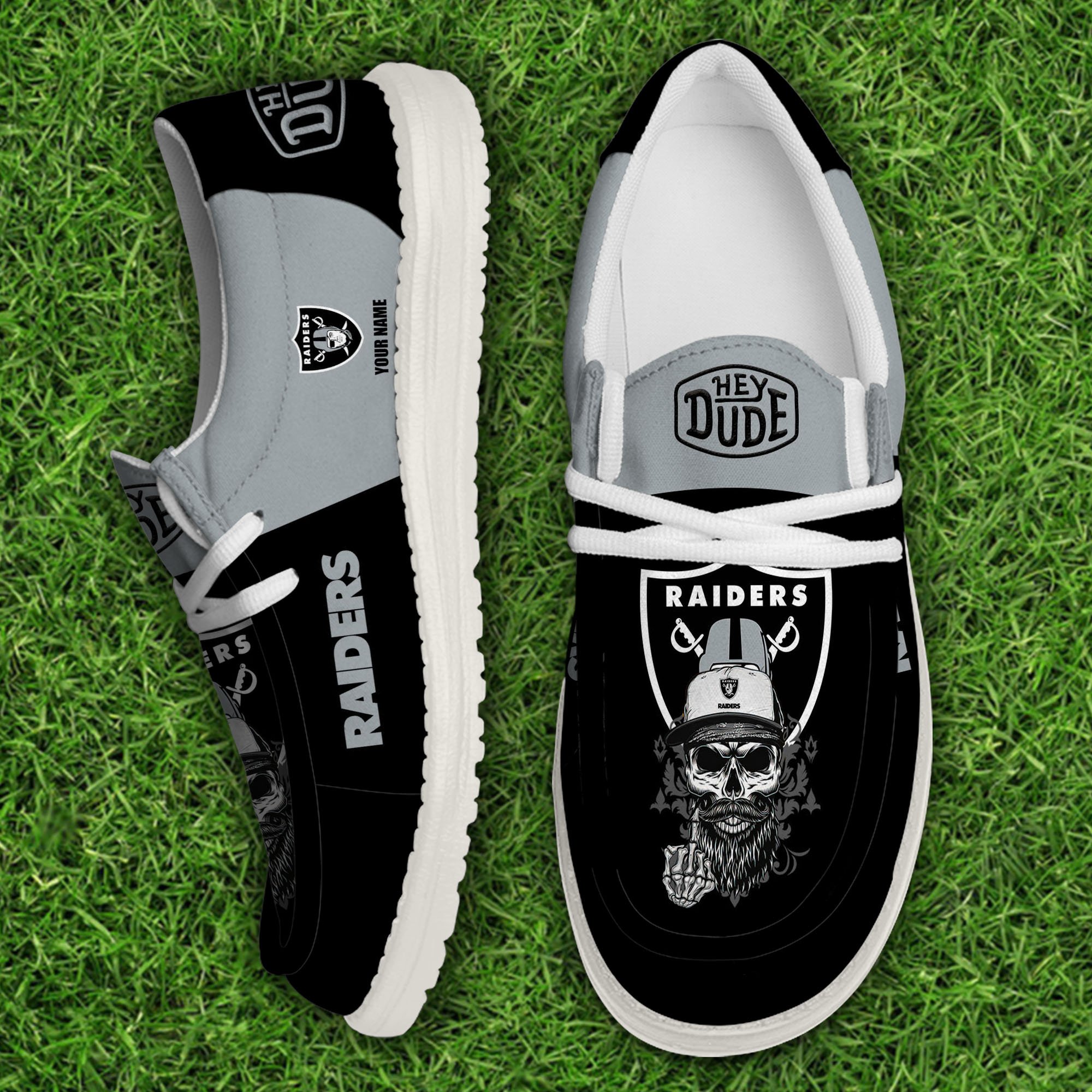 footwearelitelas vegas raiders custom name hey dude shoes 7v0bx