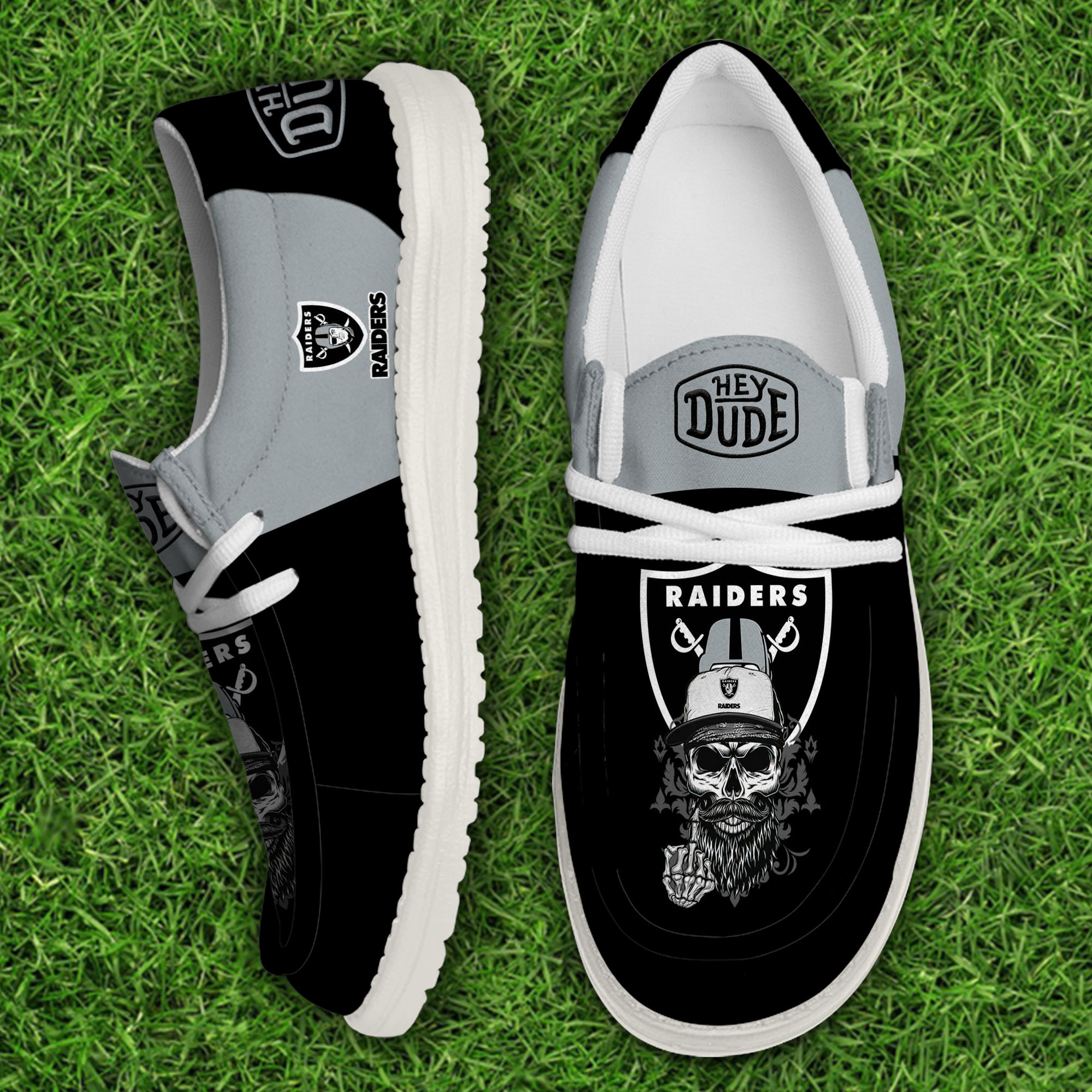 footwearelitelas vegas raiders custom name hey dude shoes gdae6