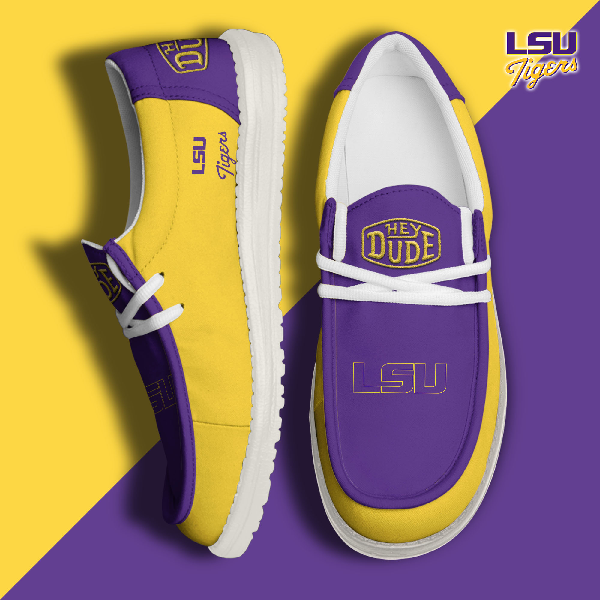 footwearelitelsu tigers custom name hey dude shoes ey8cj