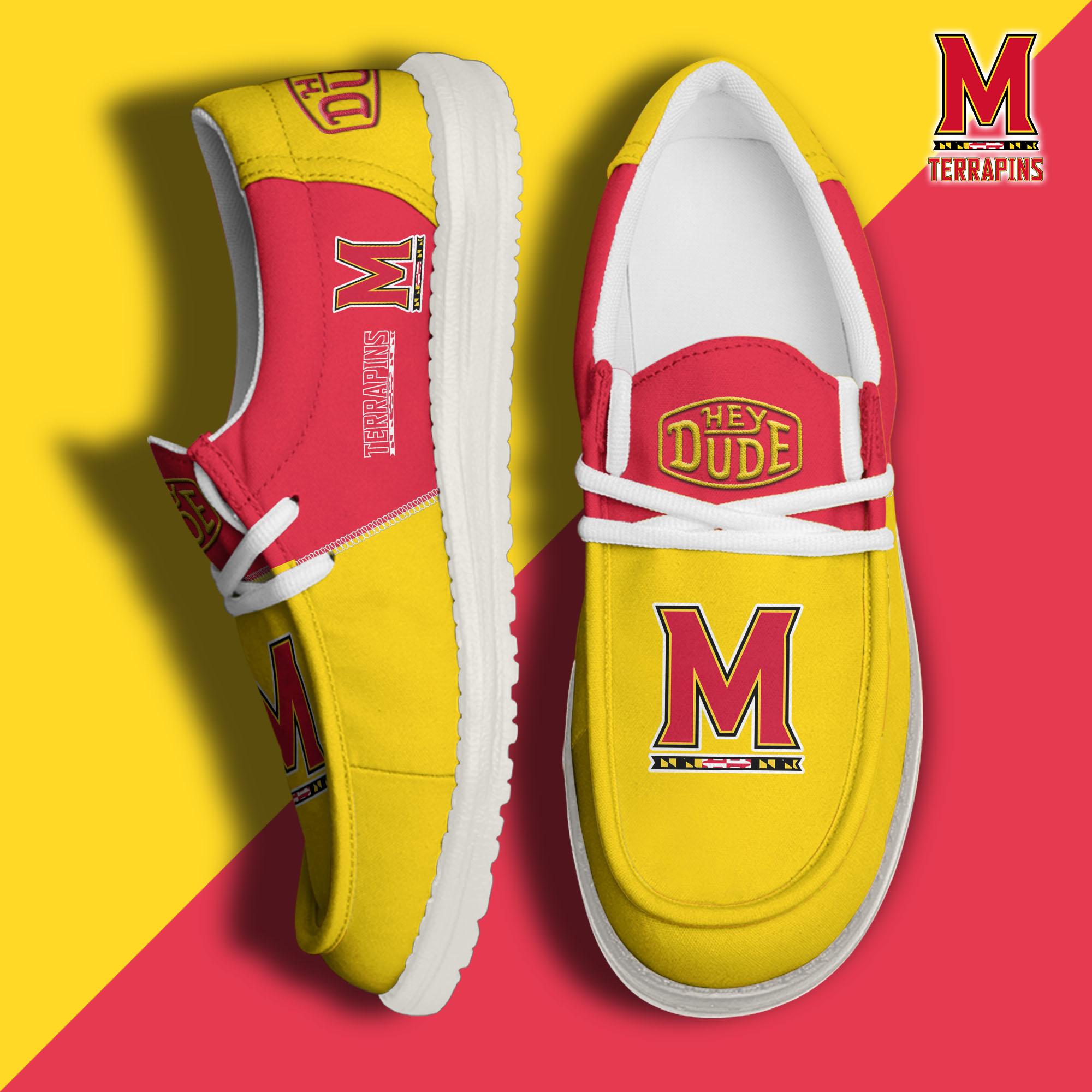 footwearelitemaryland terrapins custom name hey dude shoes vujql