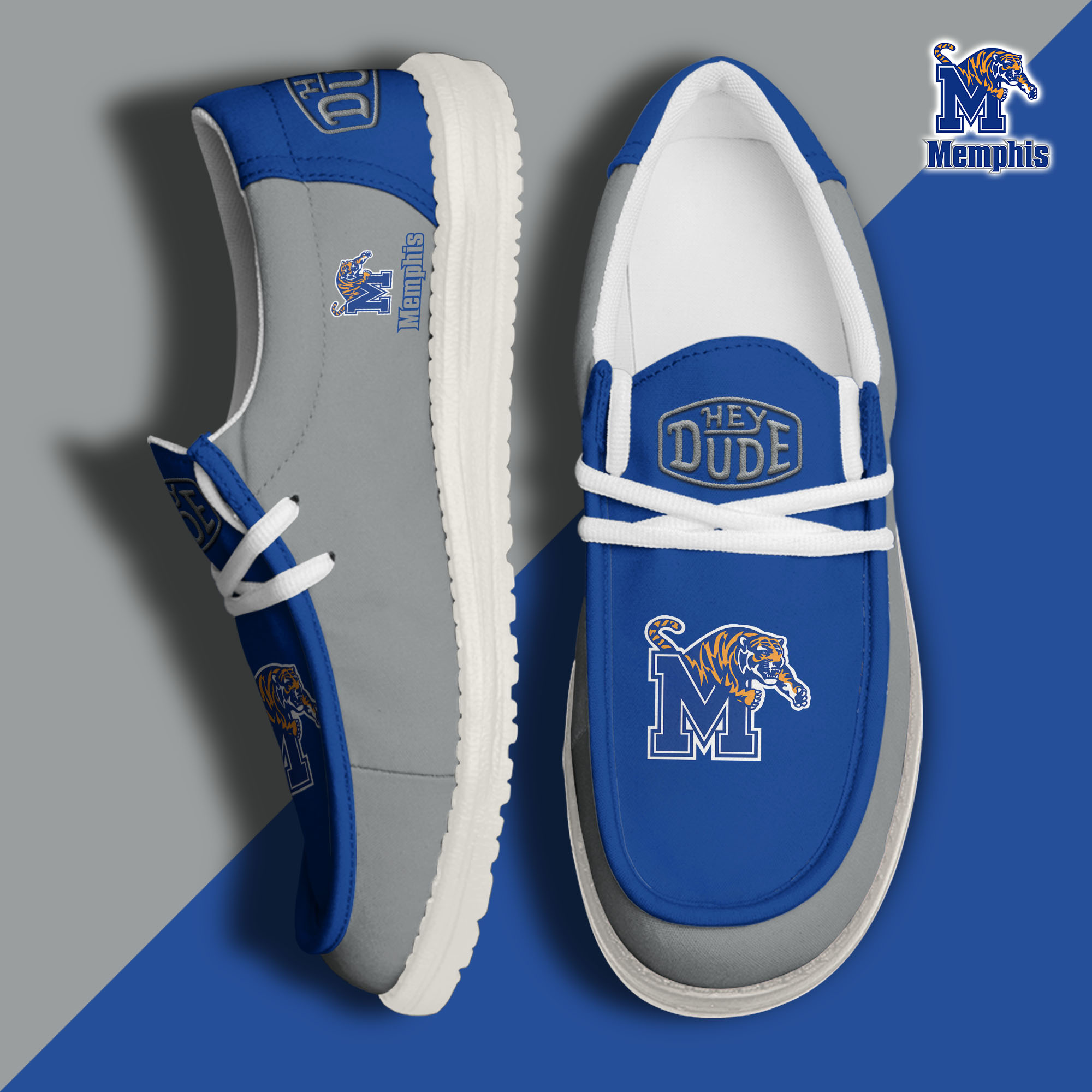 footwearelitememphis tigers custom name hey dude shoes izfm8