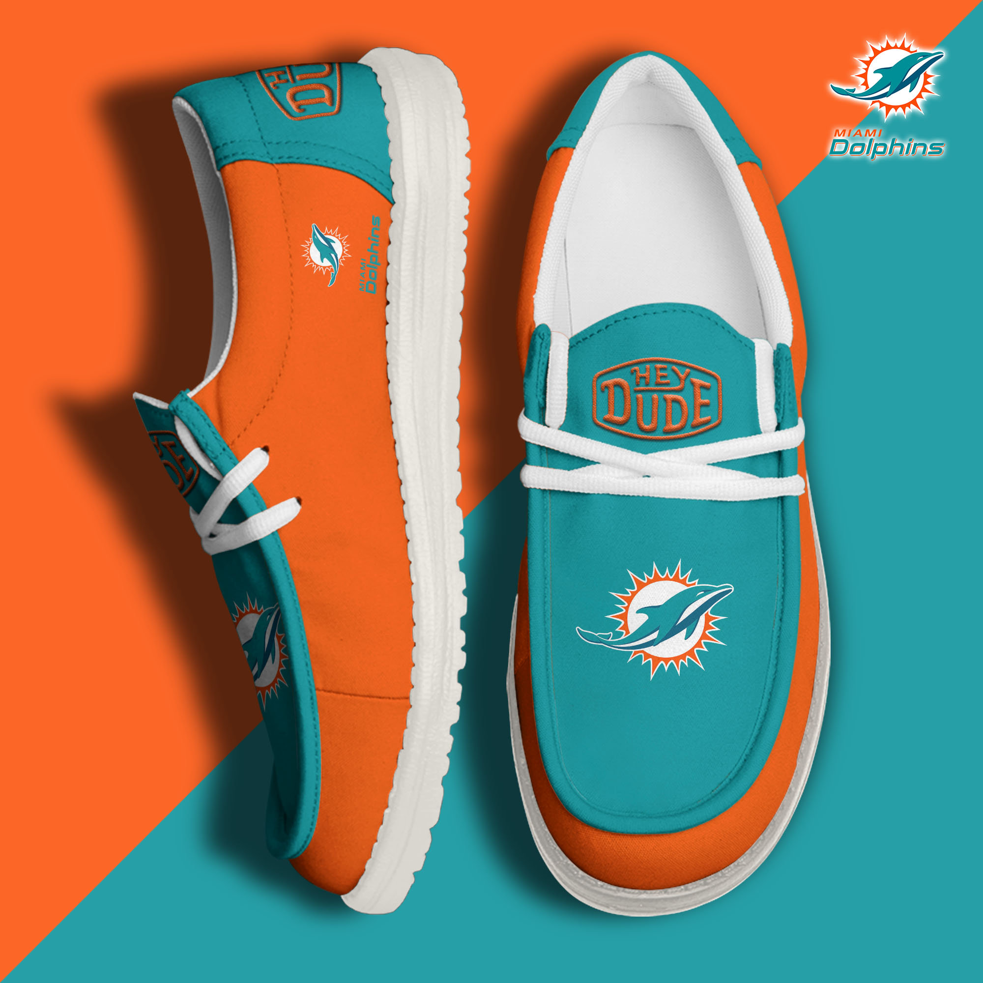 footwearelitemiami dolphins custom name hey dude shoes itjuw