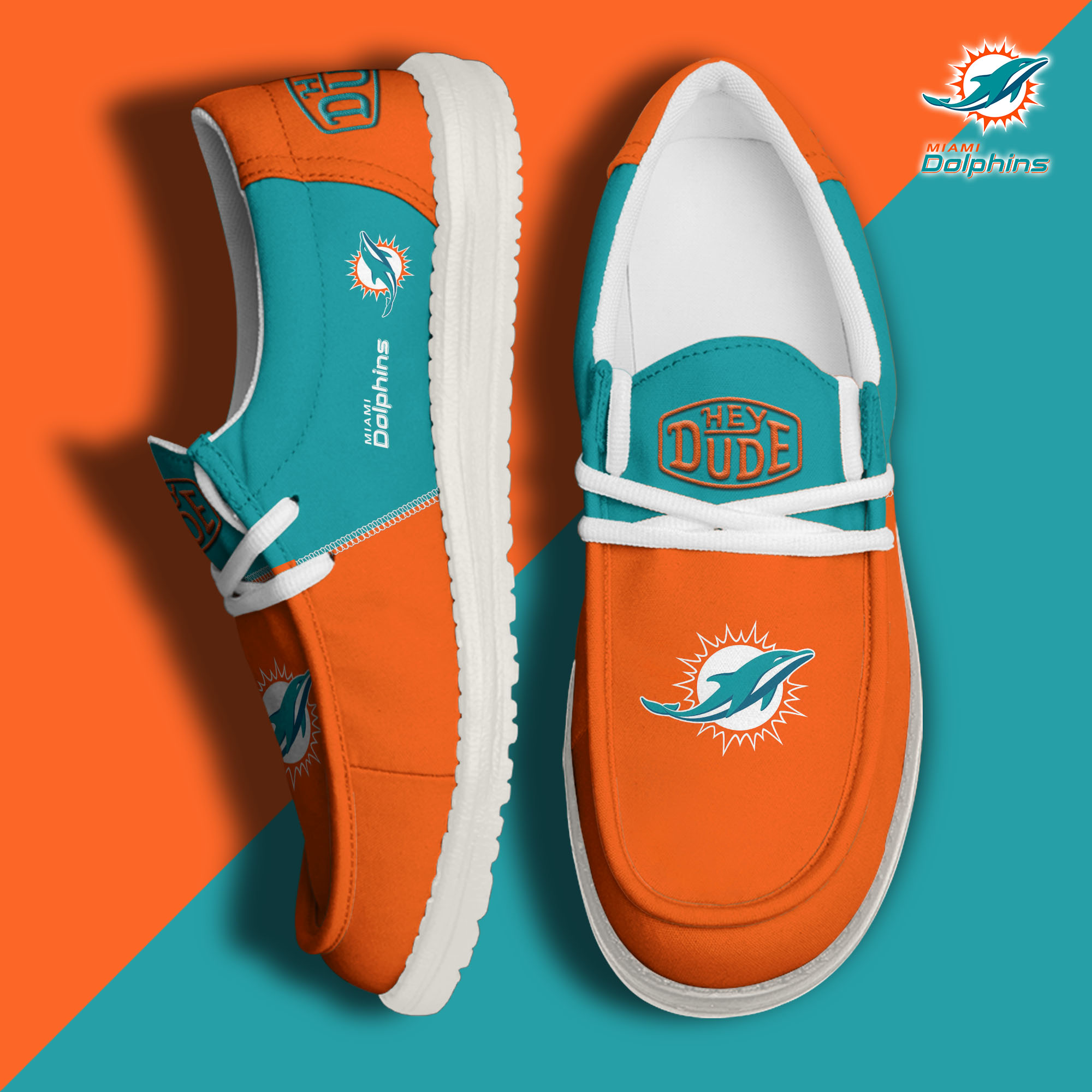 footwearelitemiami dolphins custom name hey dude shoes slynm