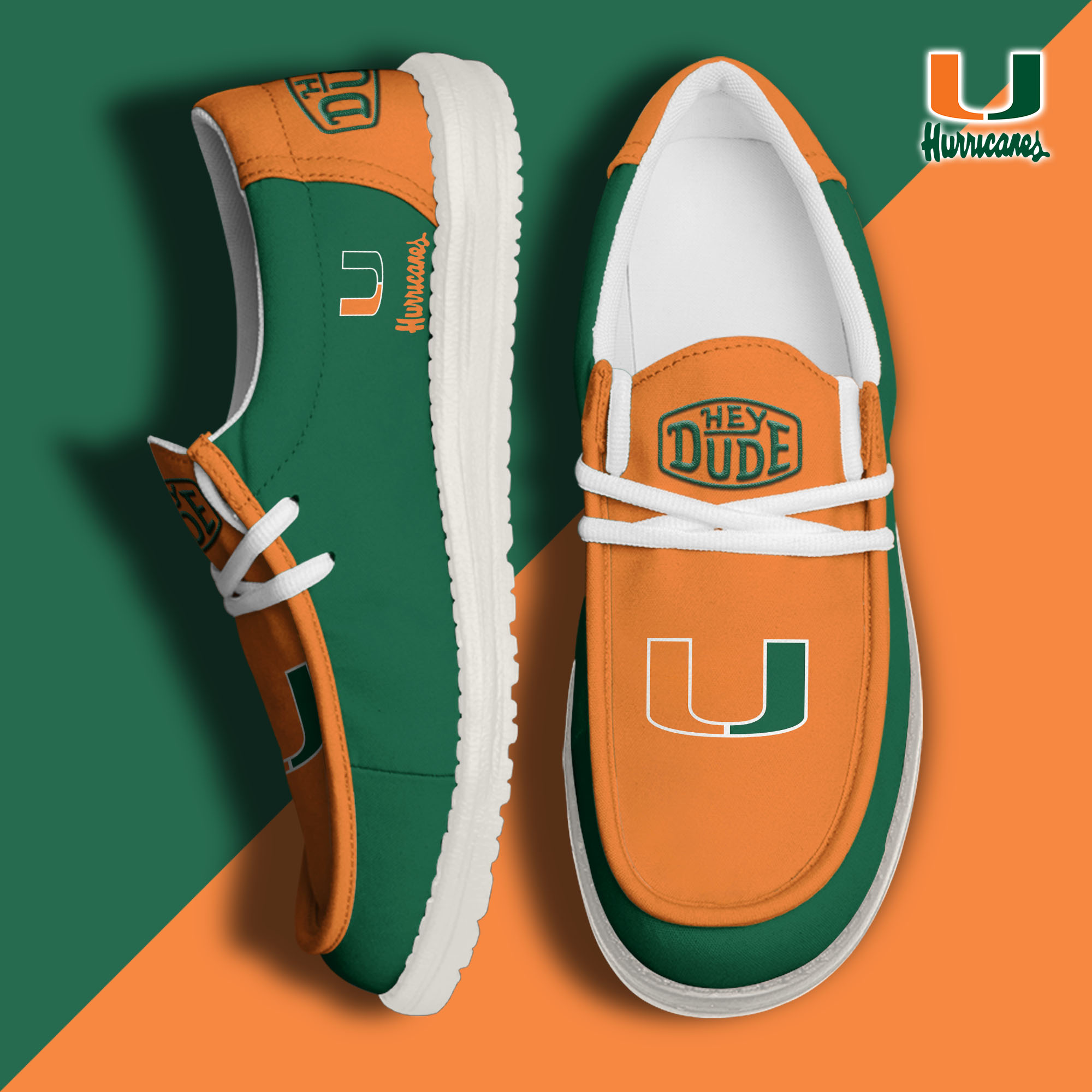 footwearelitemiami hurricanes custom name hey dude shoes efifa