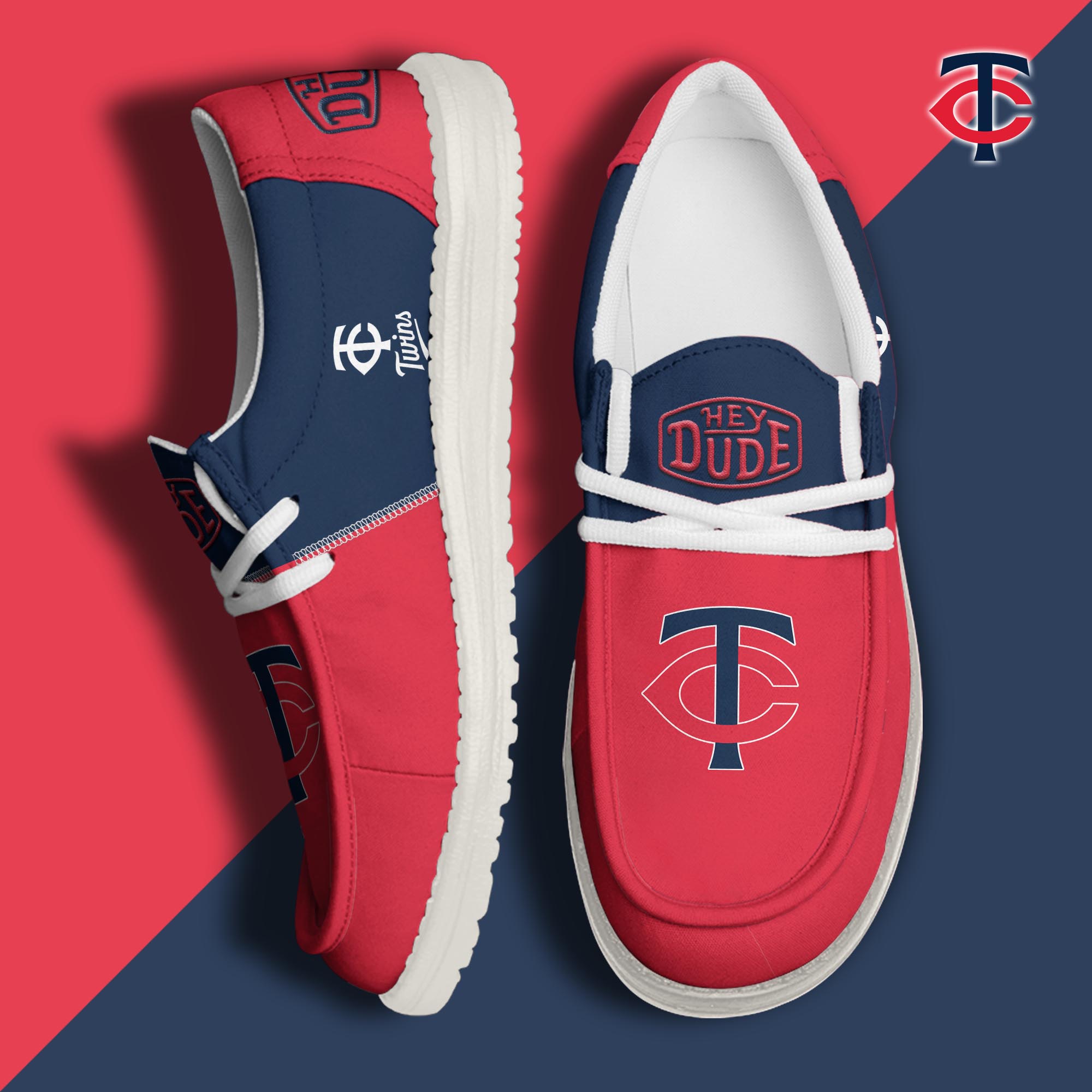 footweareliteminnesota twins custom name hey dude shoes jtea6