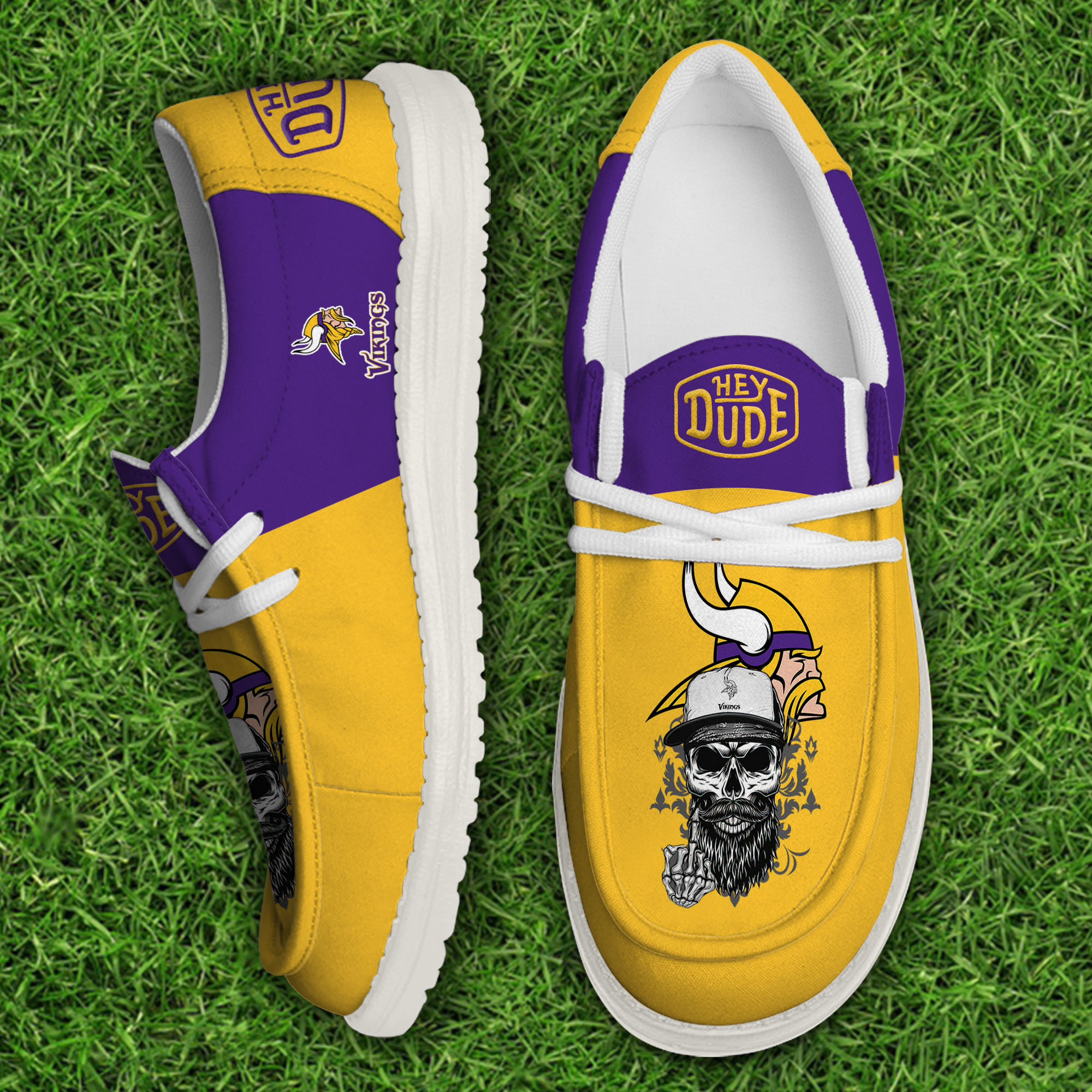 footweareliteminnesota vikings custom name hey dude shoes n6h5g