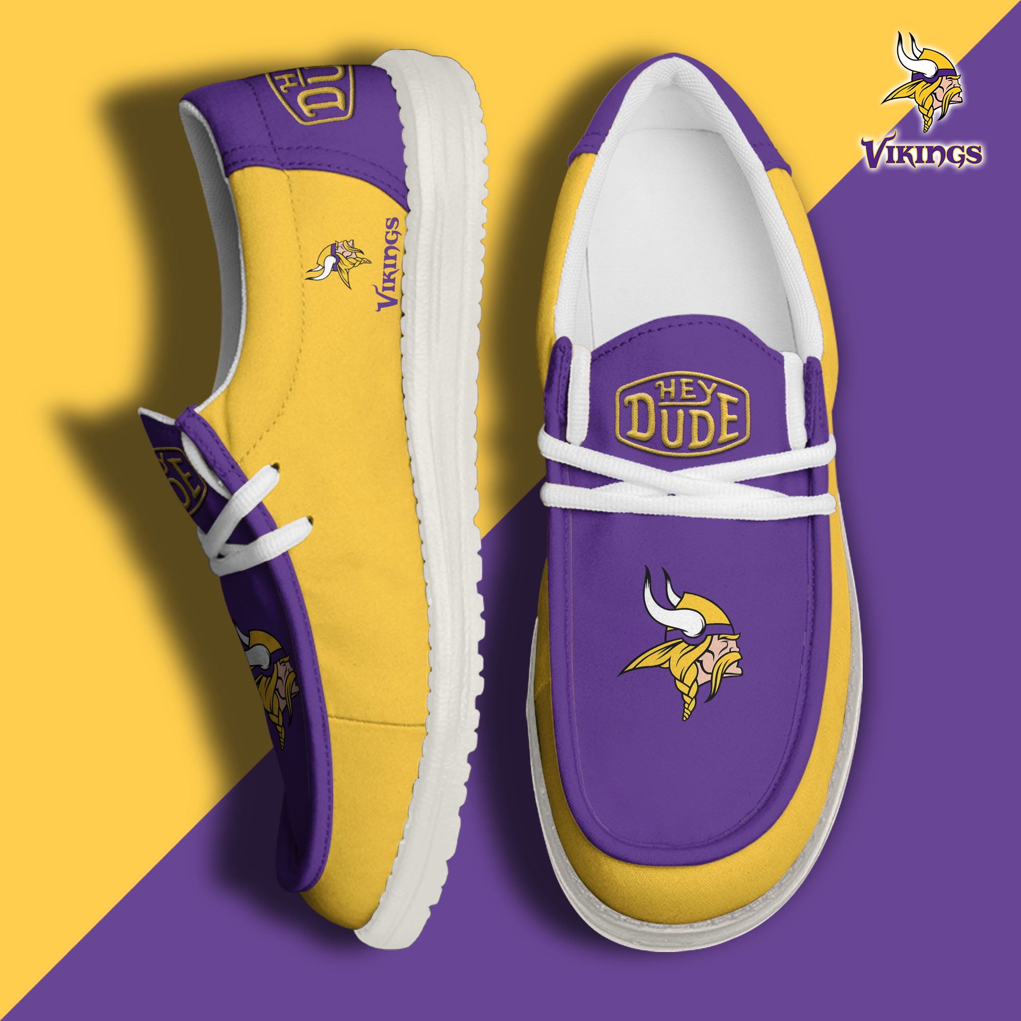 footweareliteminnesota vikings custom name hey dude shoes uyhxa