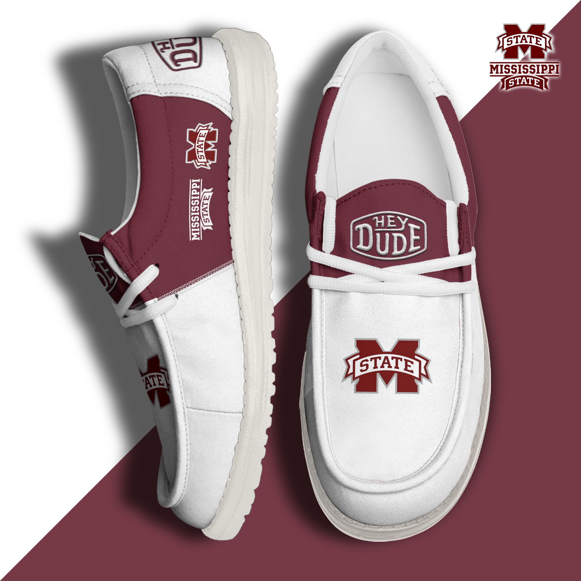 footwearelitemississippi state bulldogs custom name hey dude shoes qwftm