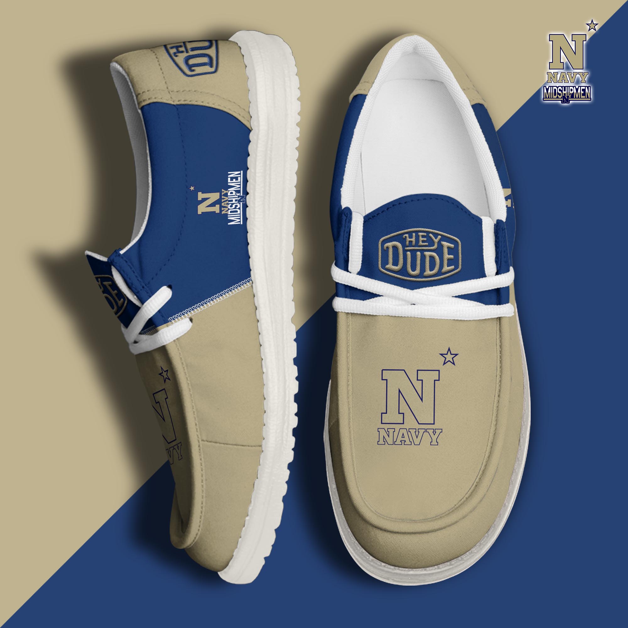 footwearelitenavy midshipmen custom name hey dude shoes y62se