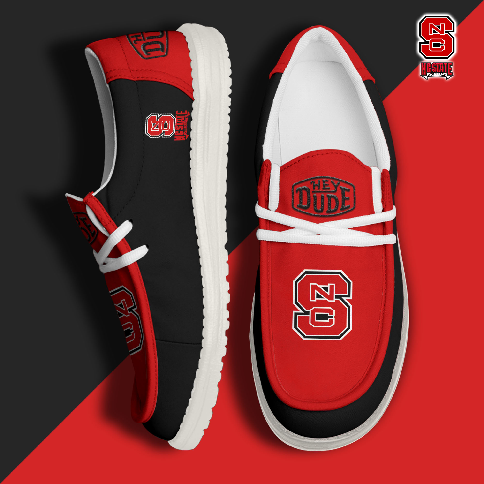 footwearelitenc state wolfpack custom name hey dude shoes 9ufg9