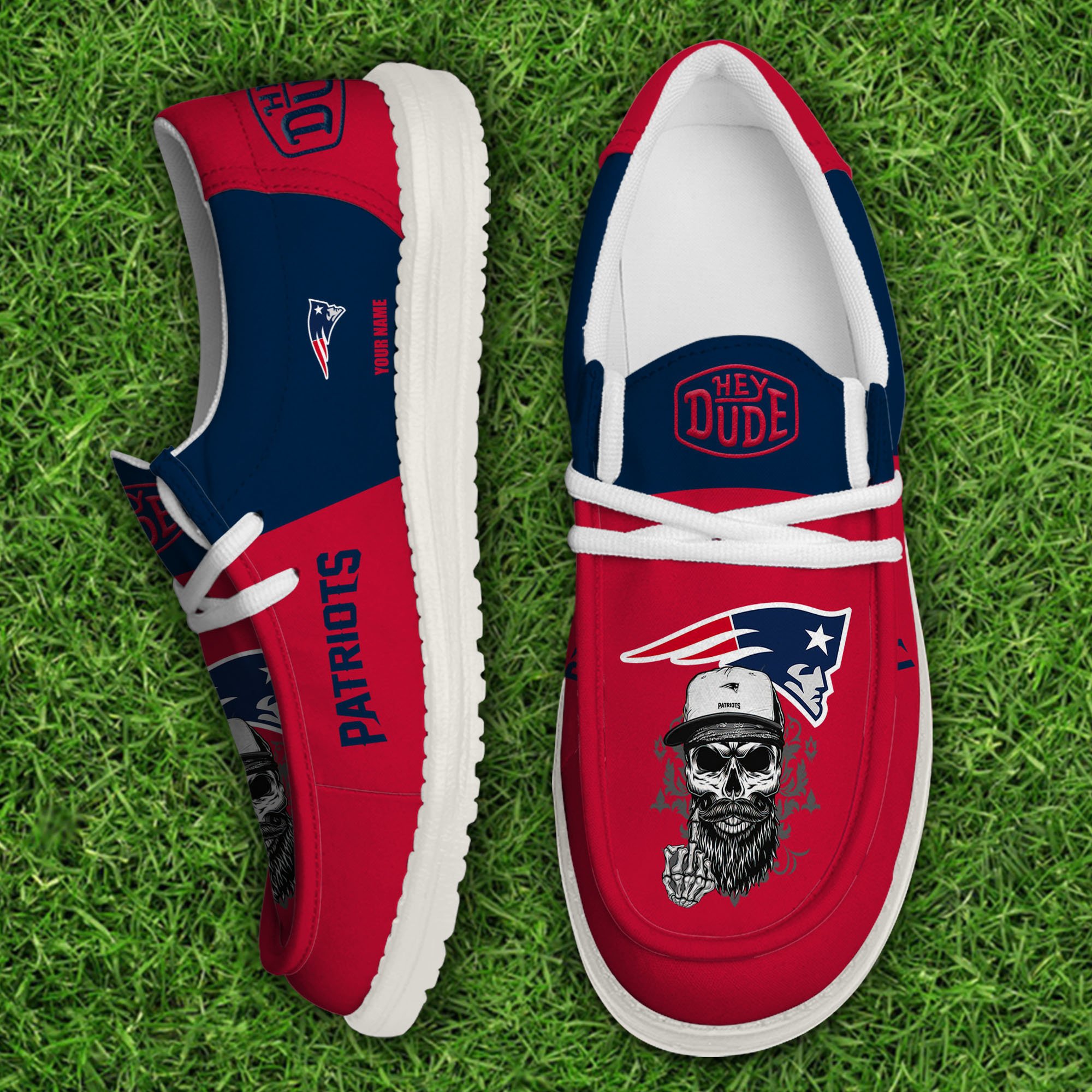 footwearelitenew england patriots custom name hey dude shoes 4yk5f