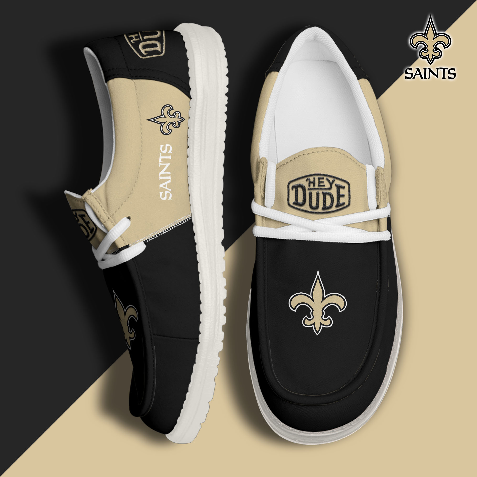 footwearelitenew orleans saints custom name hey dude shoes ptu9v