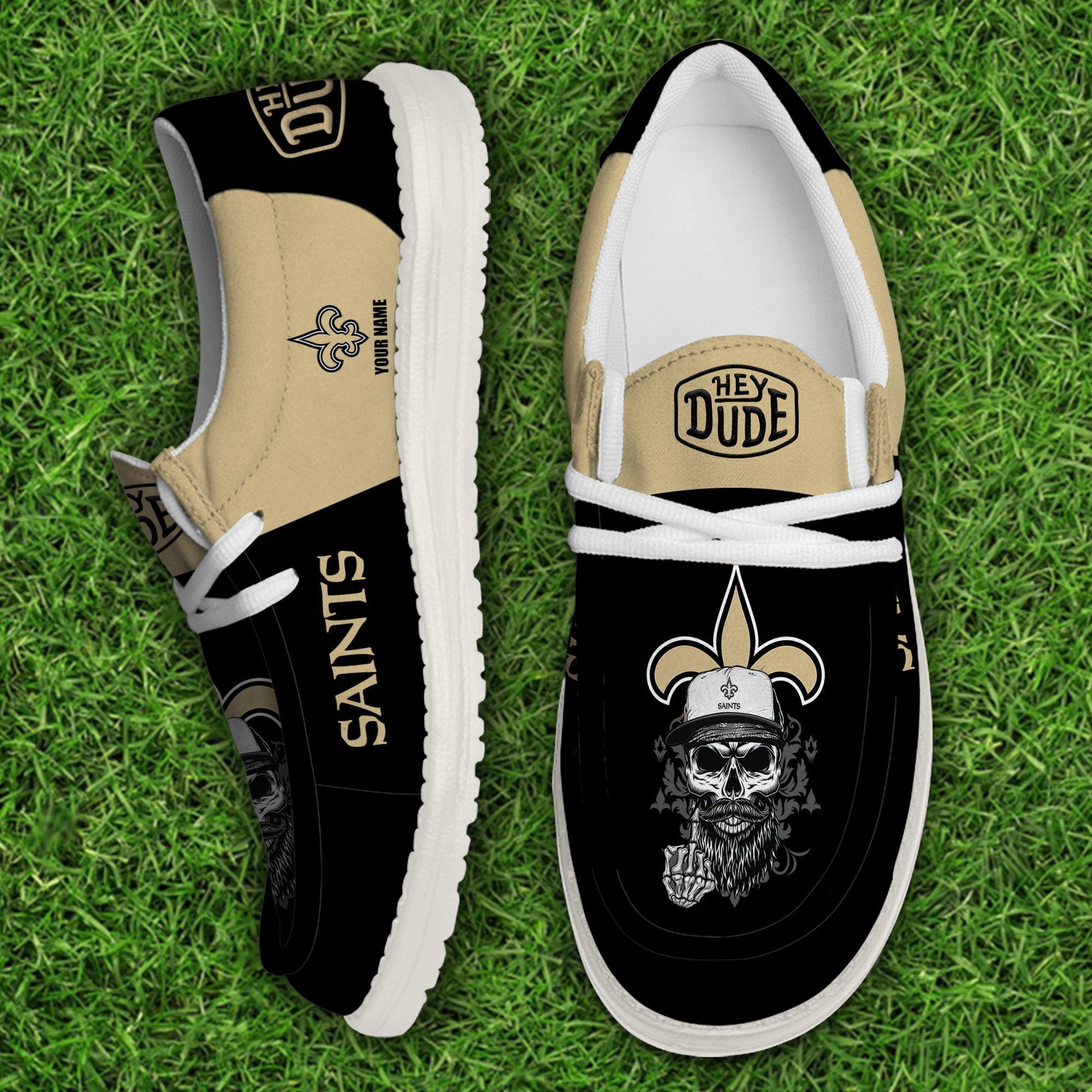 footwearelitenew orleans saints custom name hey dude shoes vb8t6