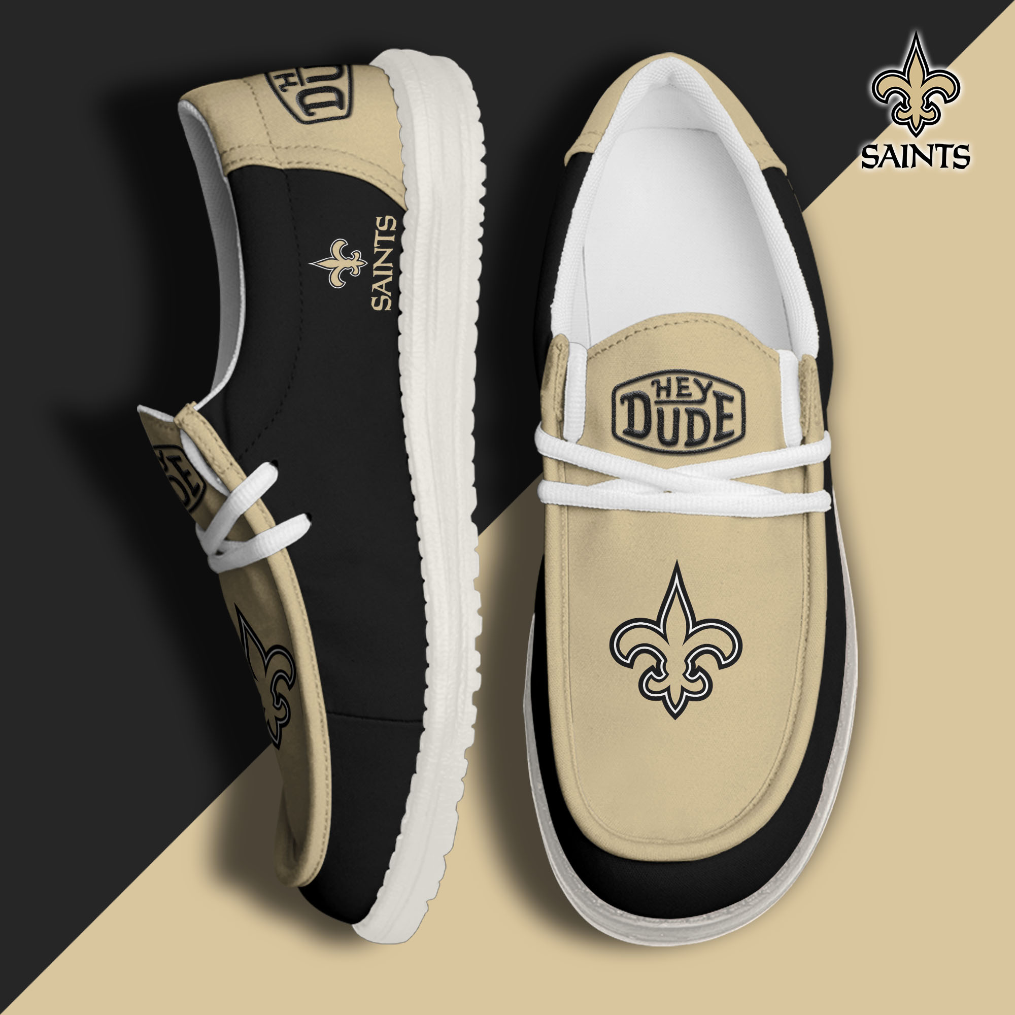 footwearelitenew orleans saints custom name hey dude shoes x77ur