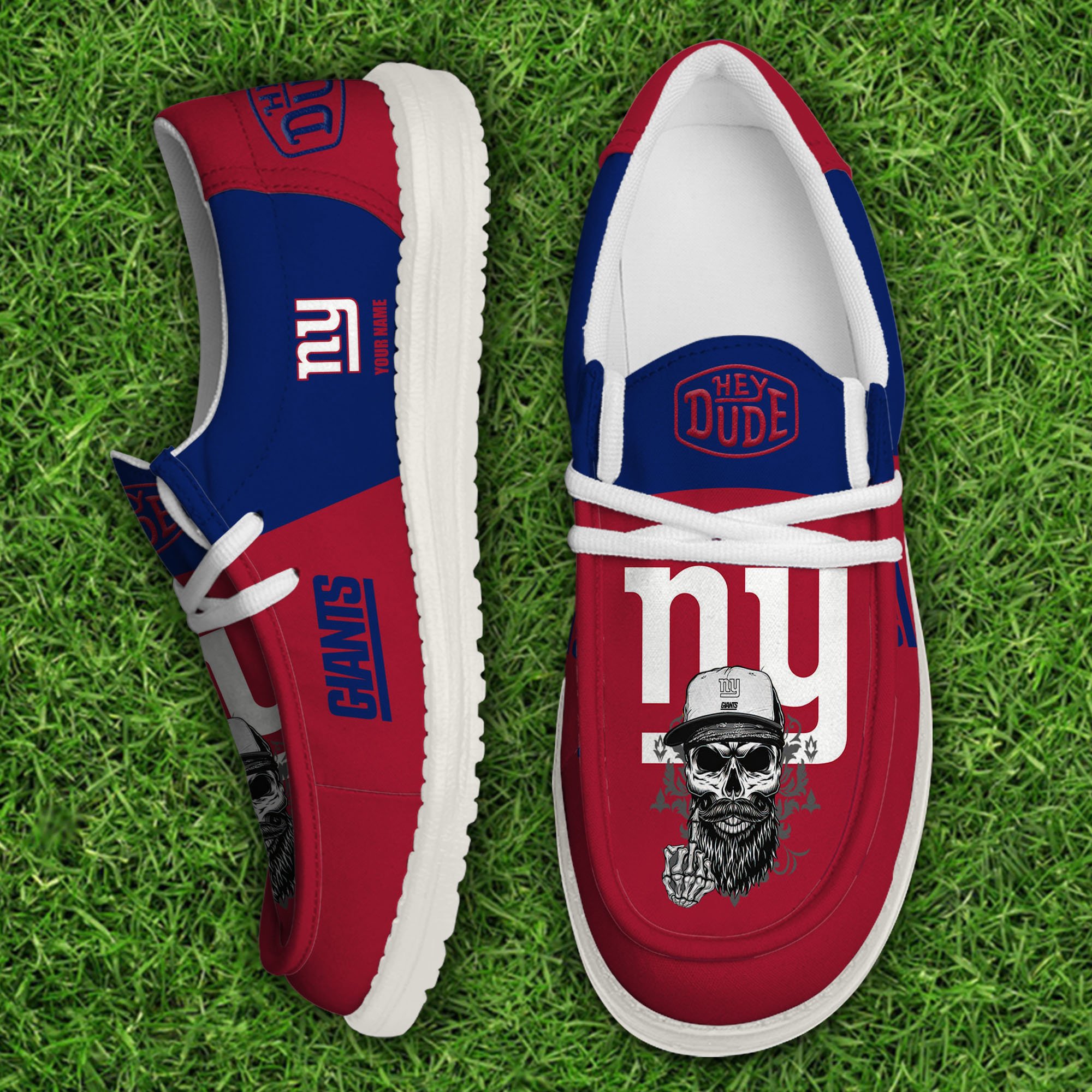 footwearelitenew york giants custom name hey dude shoes ptxgt