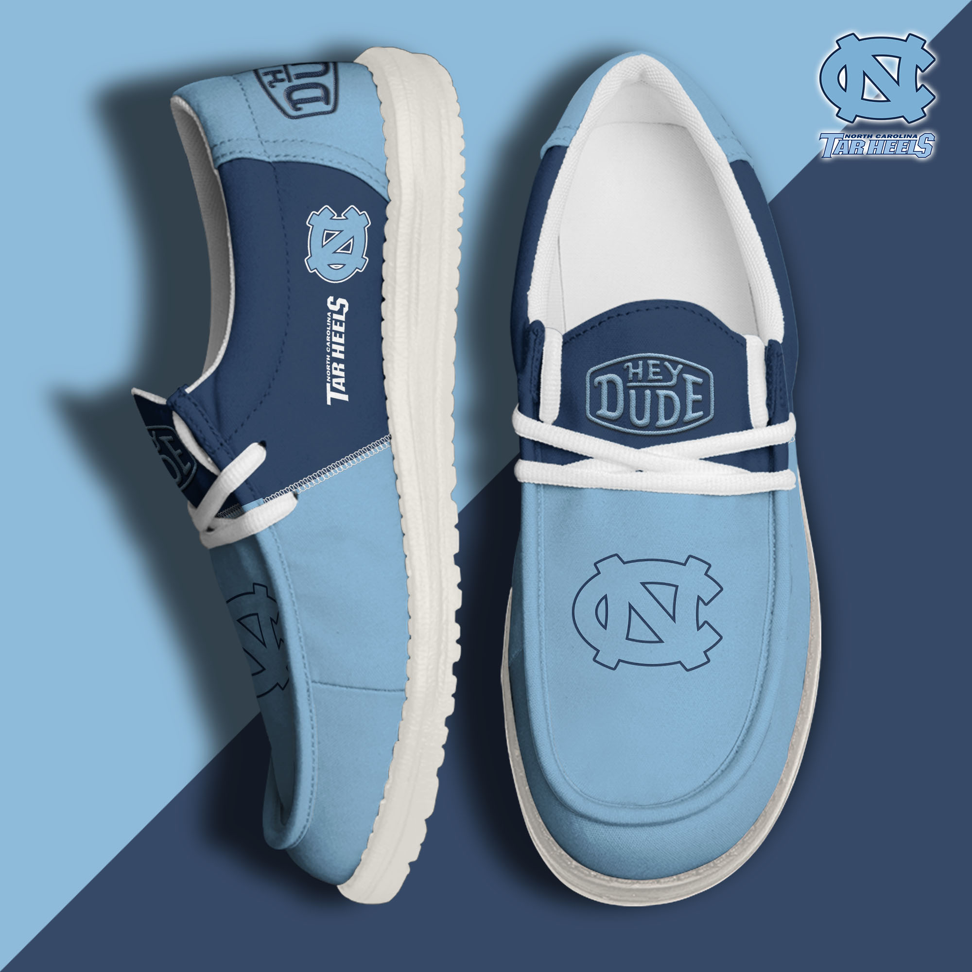 footwearelitenorth carolina tar heels custom name hey dude shoes scb1u