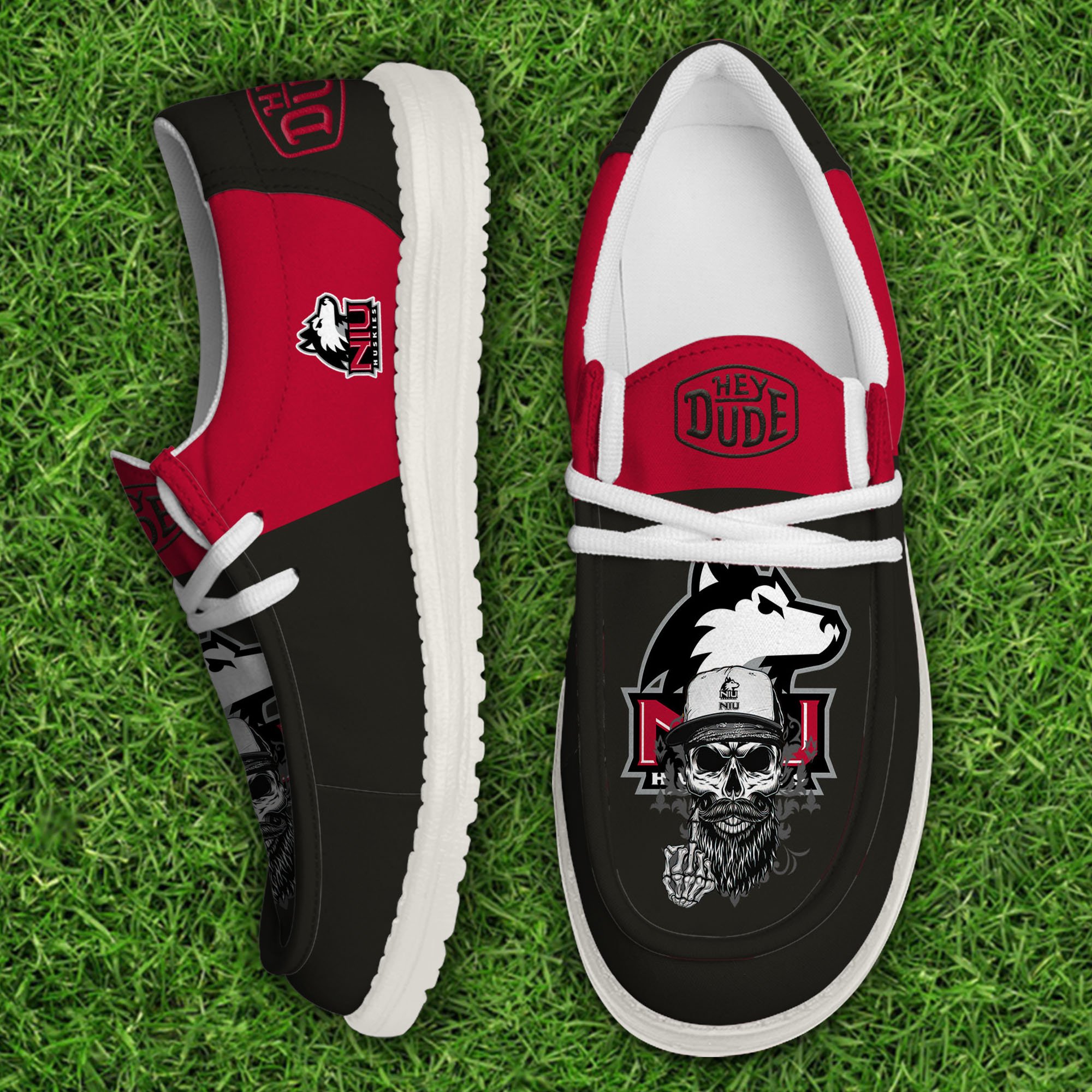 footwearelitenorthern illinois huskies custom name hey dude shoes kdovo