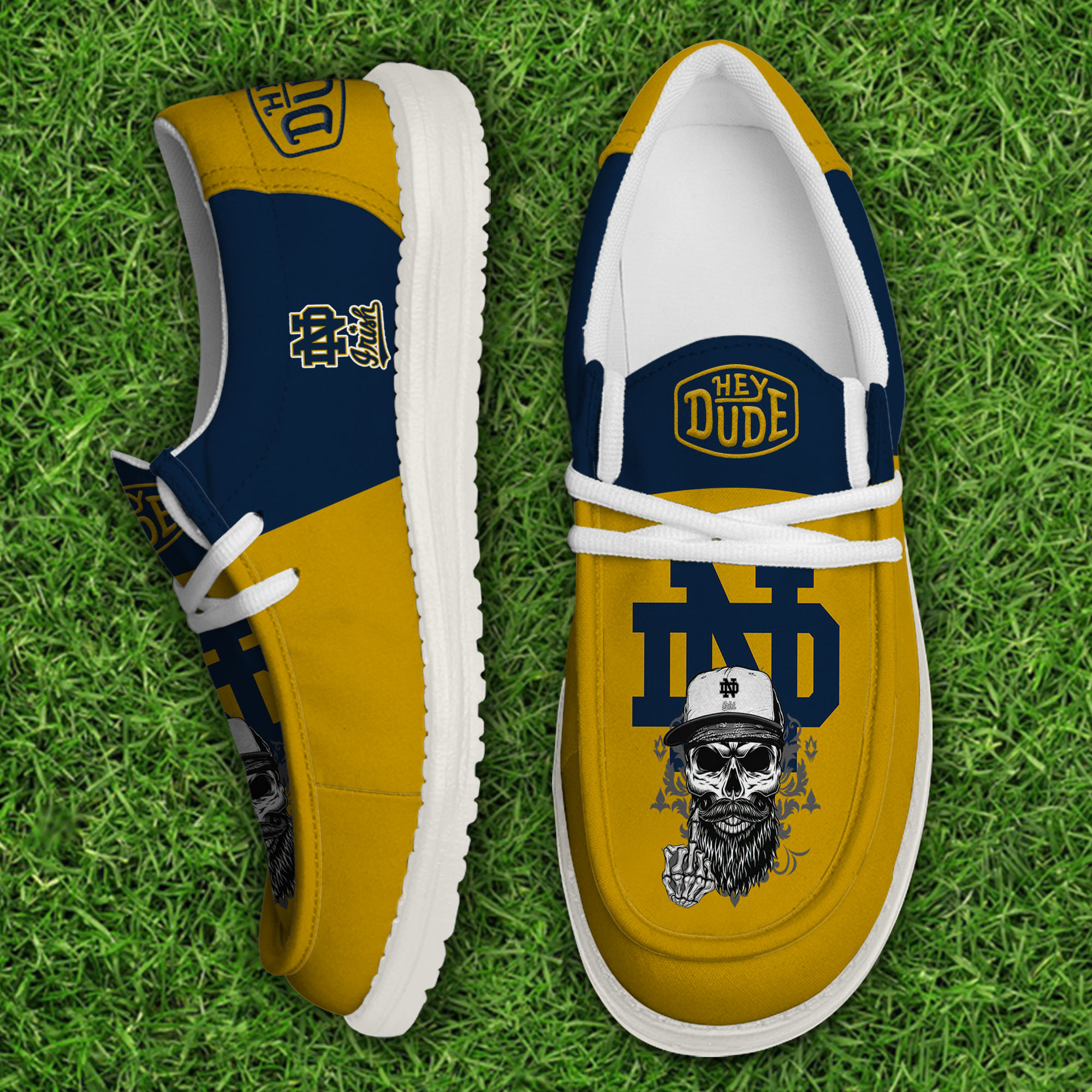 footwearelitenotre dame fighting irish custom name hey dude shoes eqeae