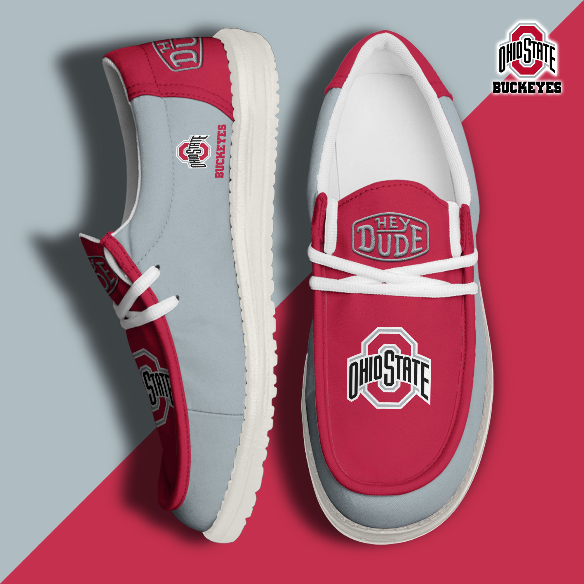 footweareliteohio state buckeyes custom name hey dude shoes juovg