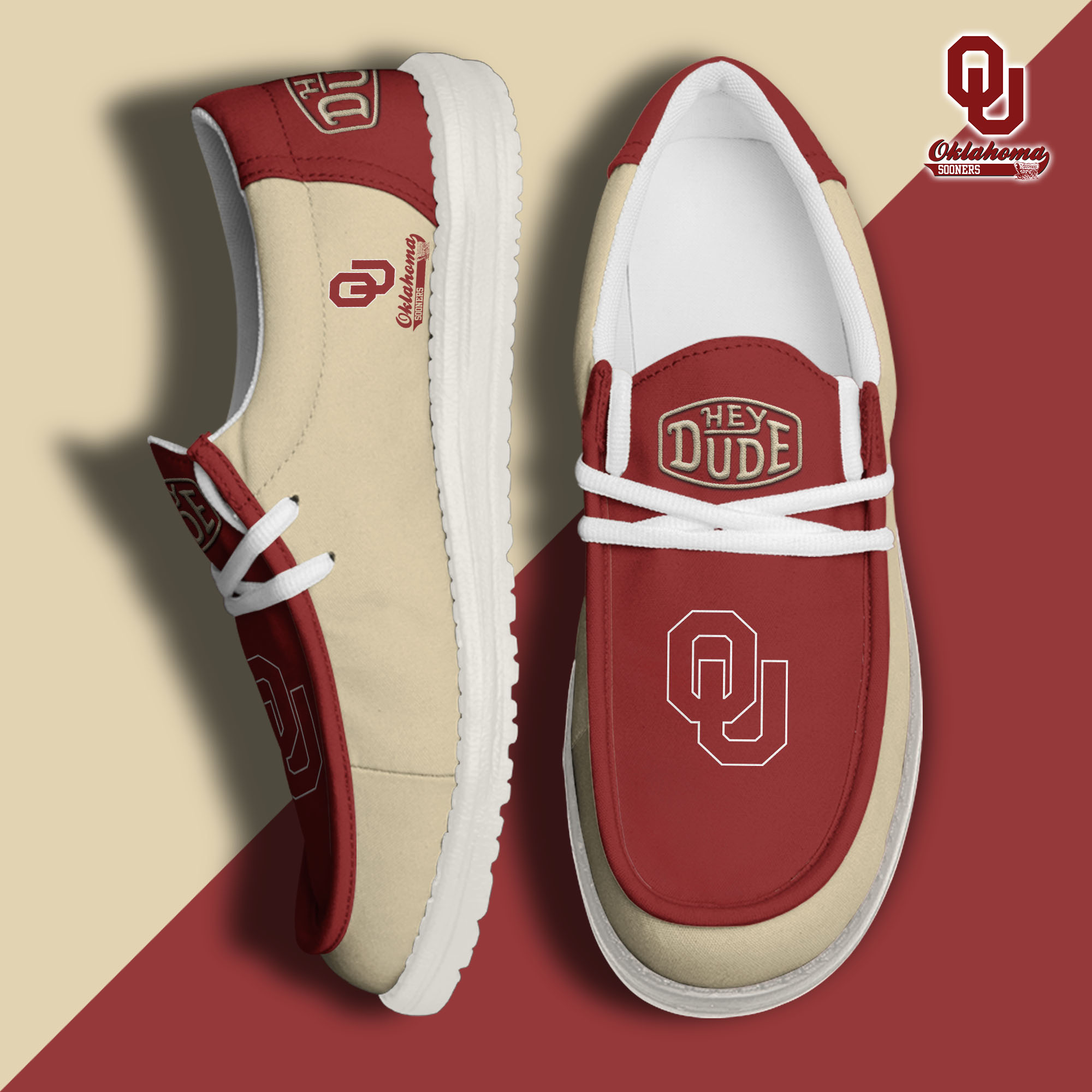 footweareliteoklahoma sooners custom name hey dude shoes apfw1