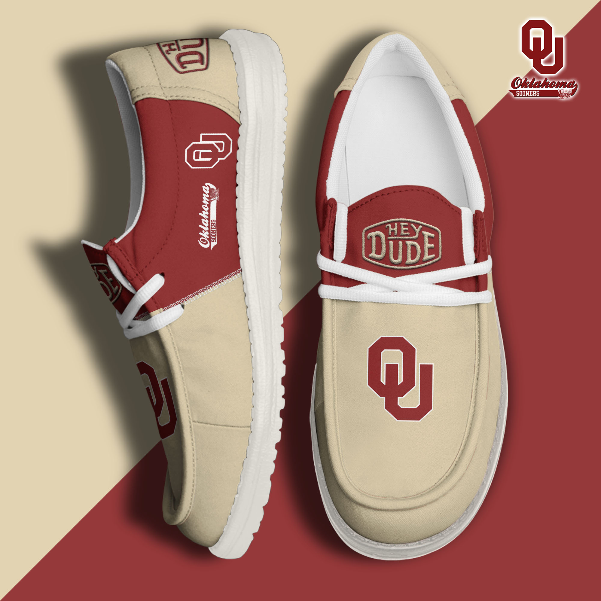 footweareliteoklahoma sooners custom name hey dude shoes lxxst