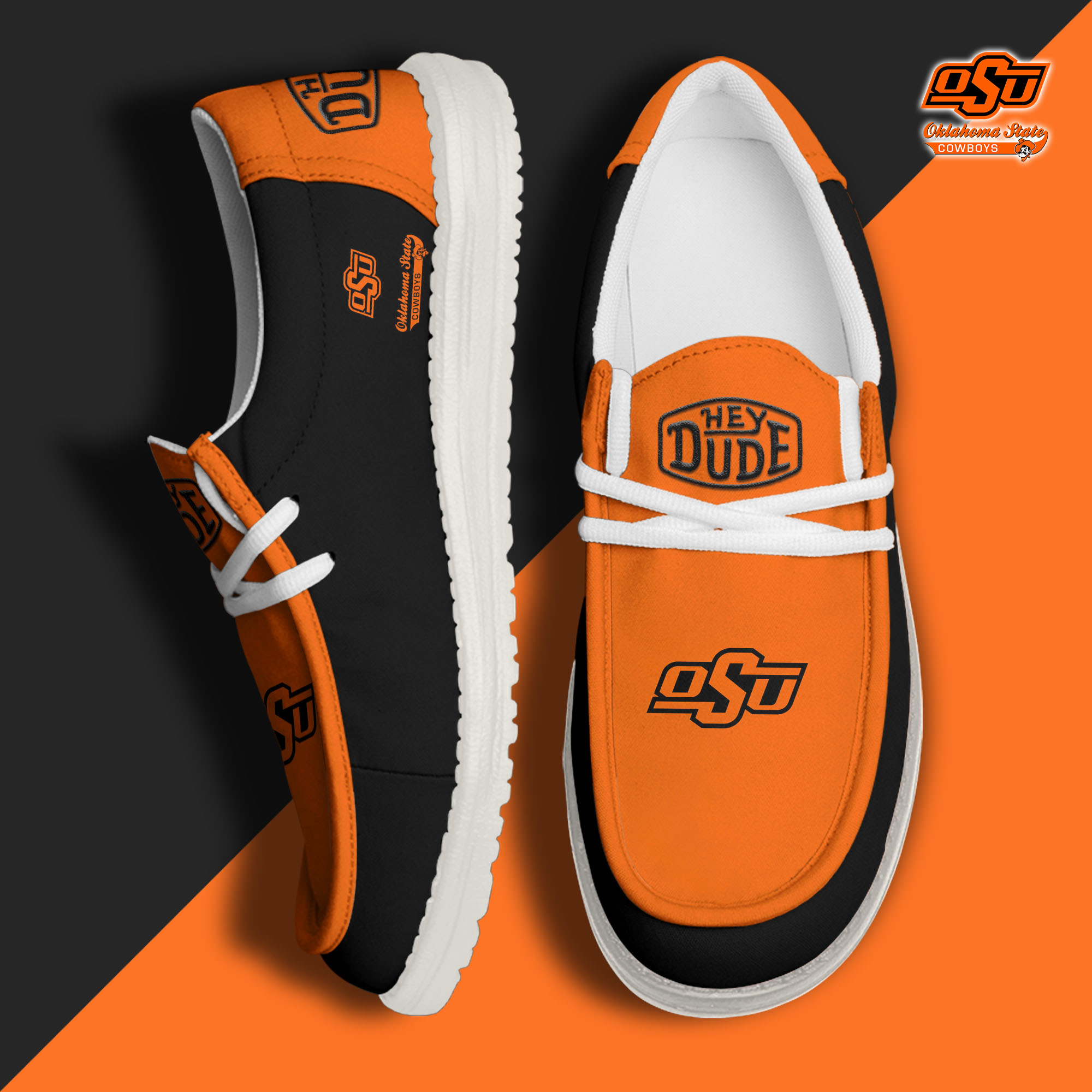 footweareliteoklahoma state cowboys custom name hey dude shoes phzna