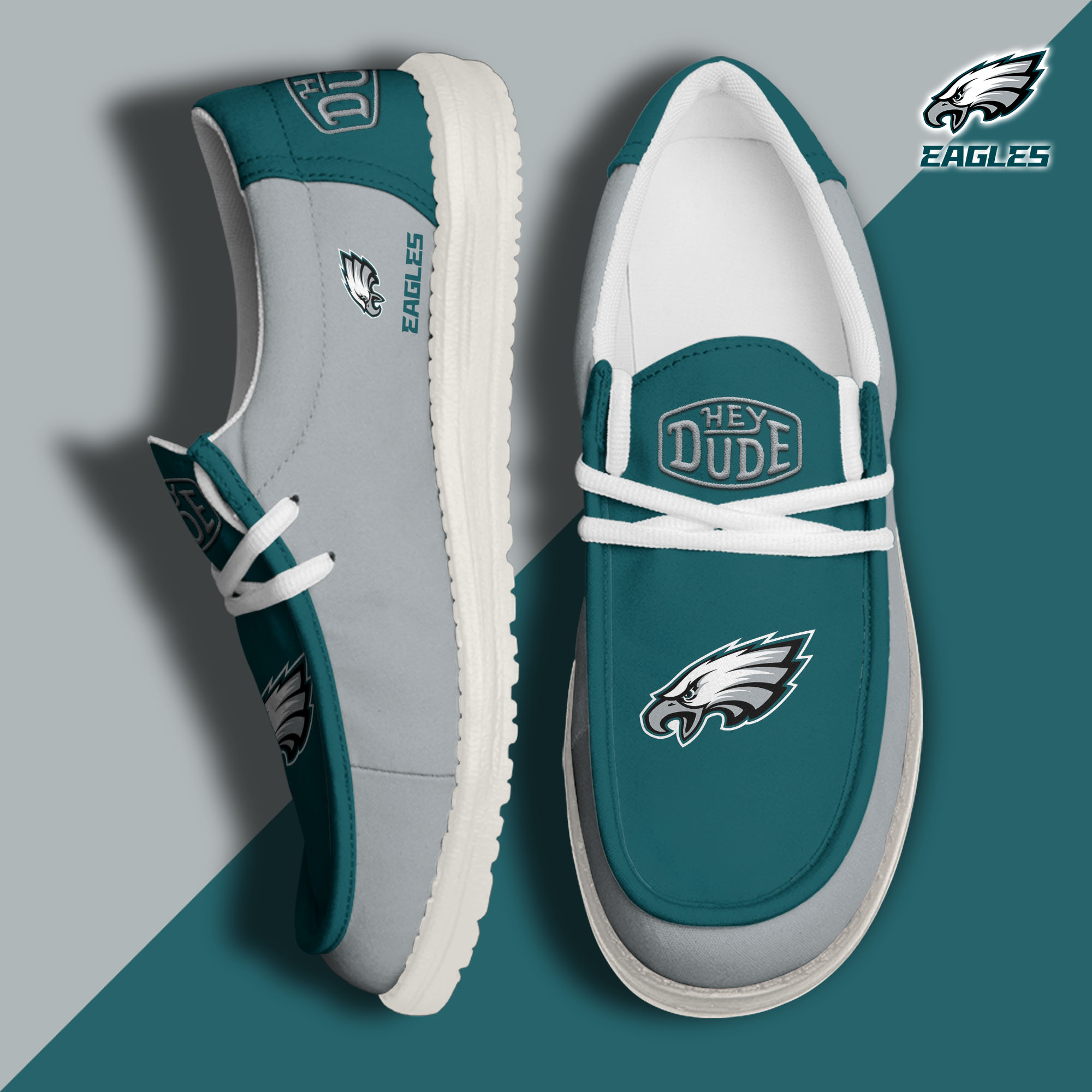 footwearelitephiladelphia eagles custom name hey dude shoes jgige