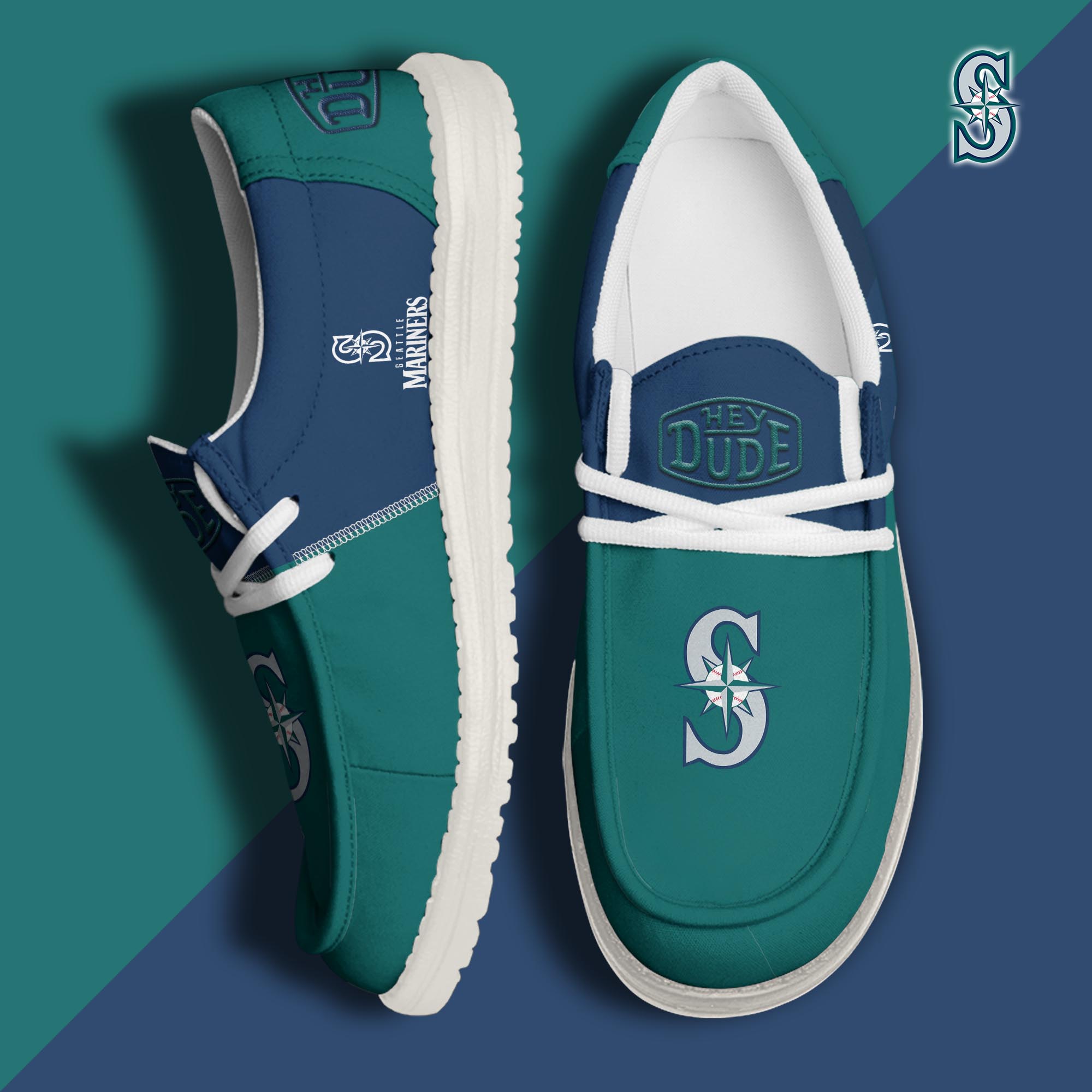 footweareliteseattle mariners custom name hey dude shoes whdpo