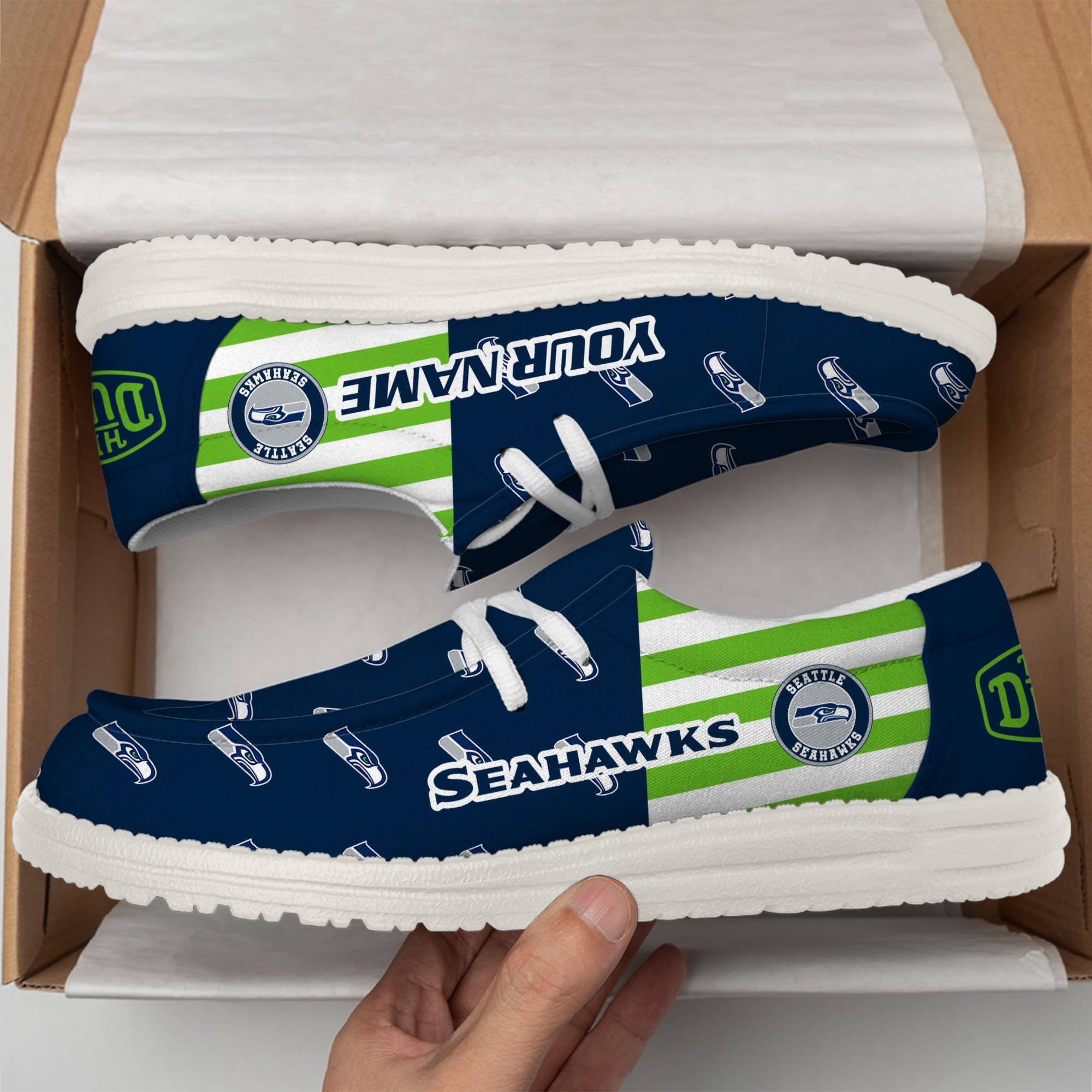 footweareliteseattle seahawks custom name hey dude shoes 1tmvj