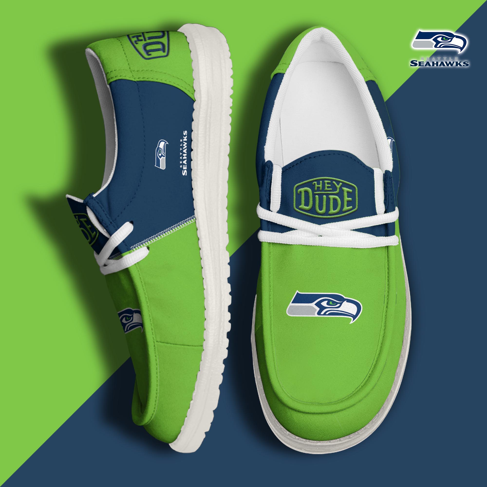 footweareliteseattle seahawks custom name hey dude shoes axheq