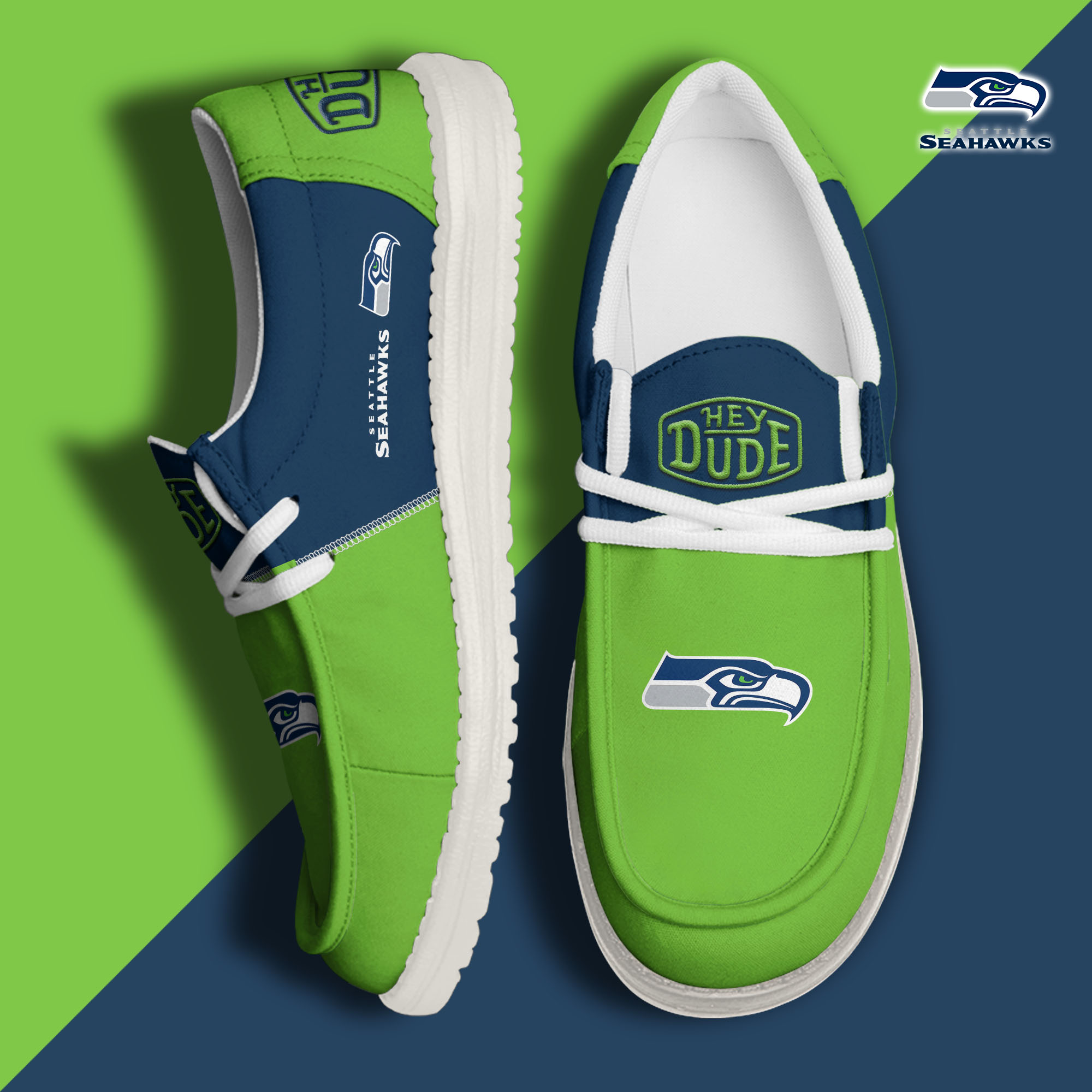 footweareliteseattle seahawks custom name hey dude shoes ywi2b