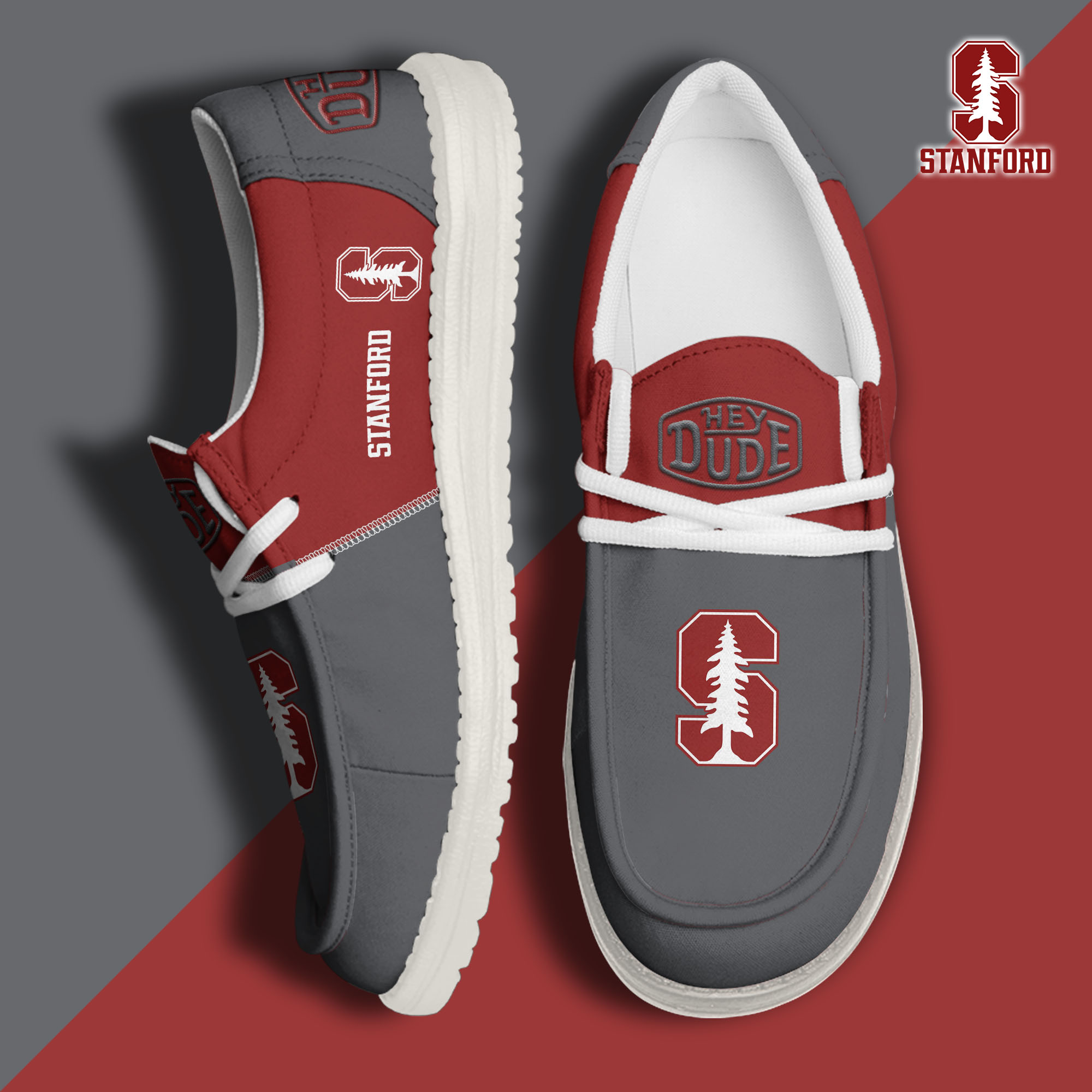 footwearelitestanford cardinal custom name hey dude shoes uzata