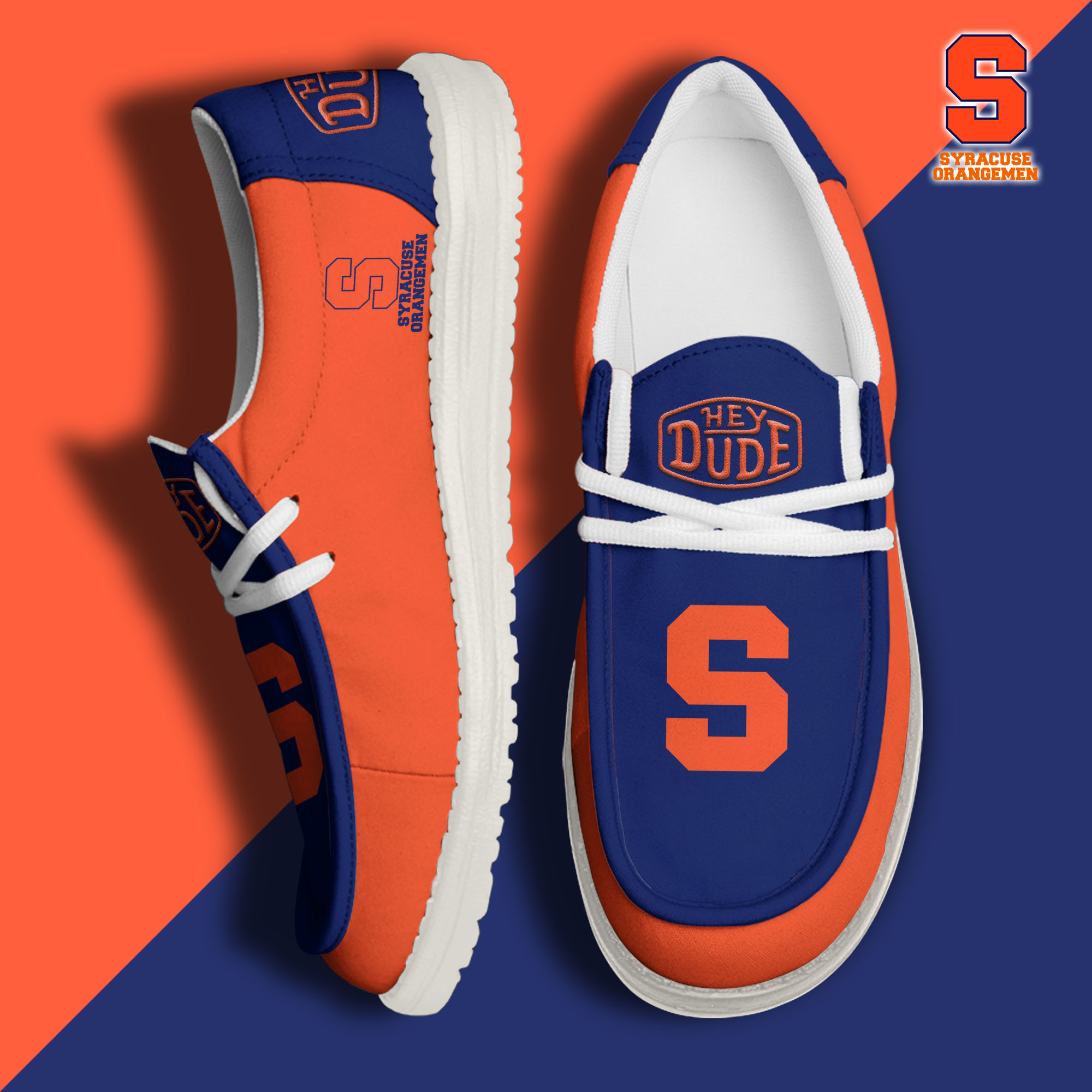 footwearelitesyracuse orange custom name hey dude shoes 82nhf