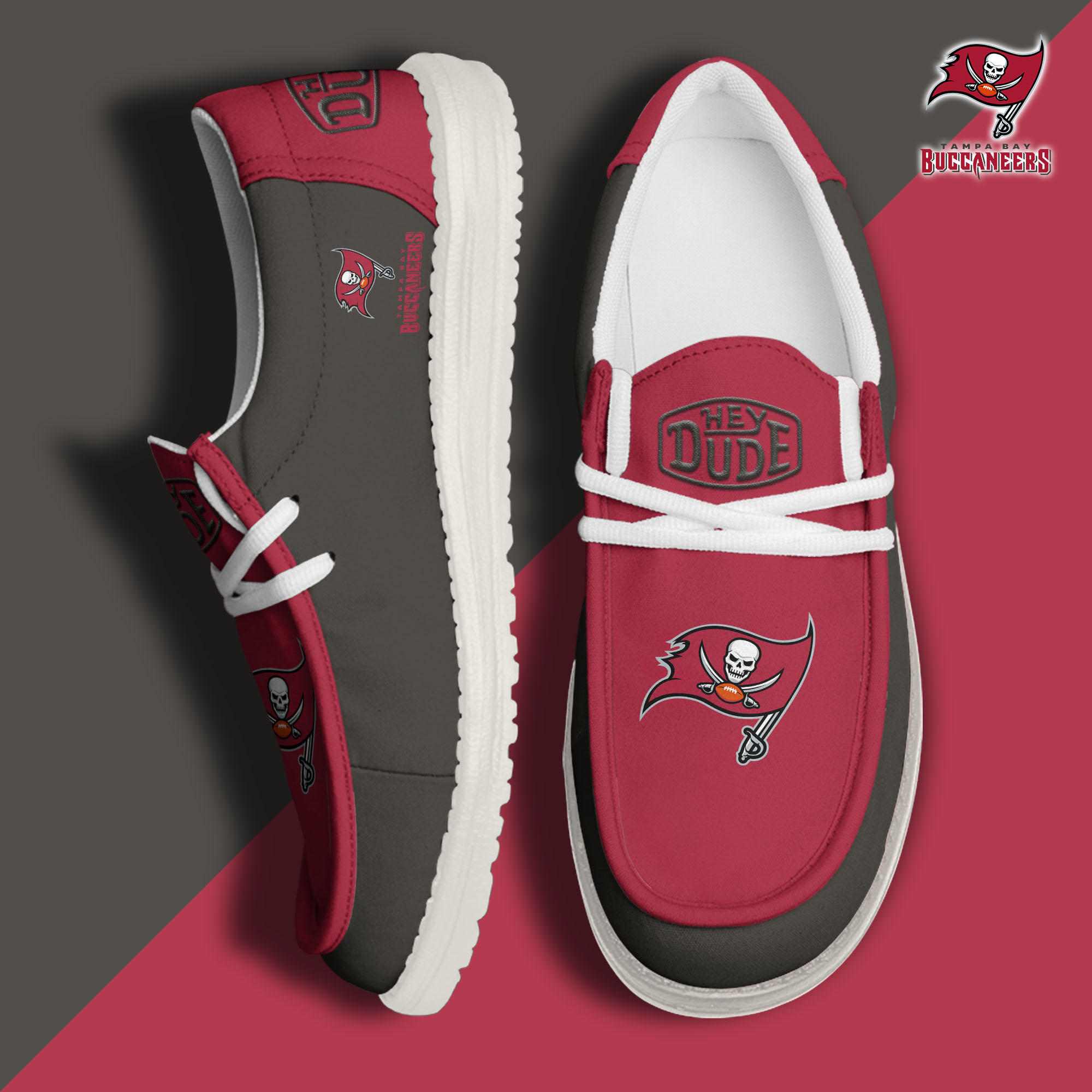 footwearelitetampa bay buccaneers custom name hey dude shoes skam2