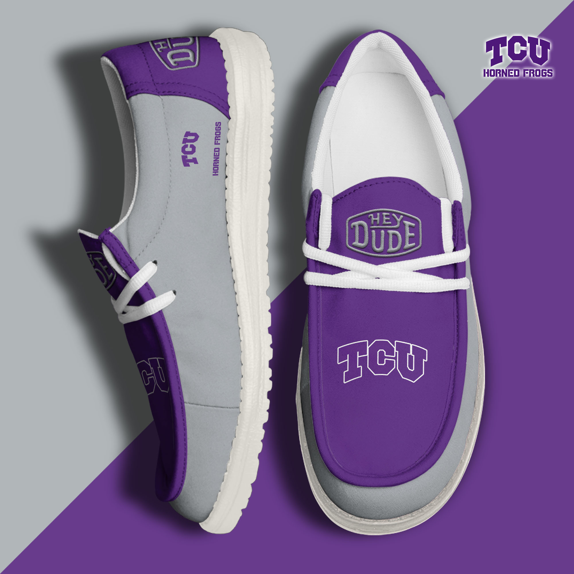 footwearelitetcu horned frogs custom name hey dude shoes 5cqui