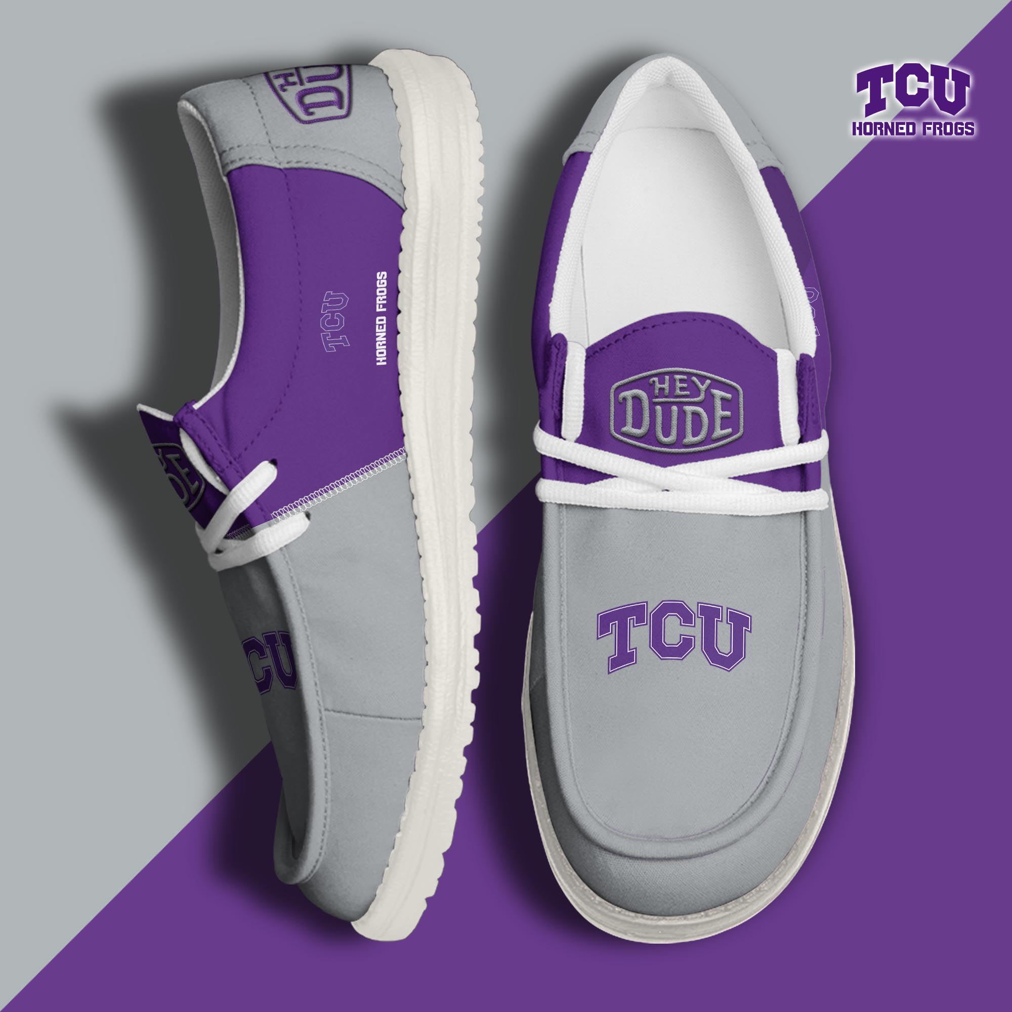 footwearelitetcu horned frogs custom name hey dude shoes sx8ix